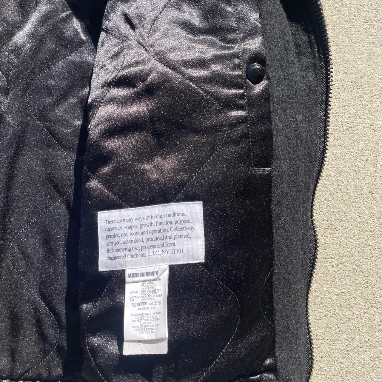 Engineered Garments Men's Bomber Jacket - Black/N… - image 4