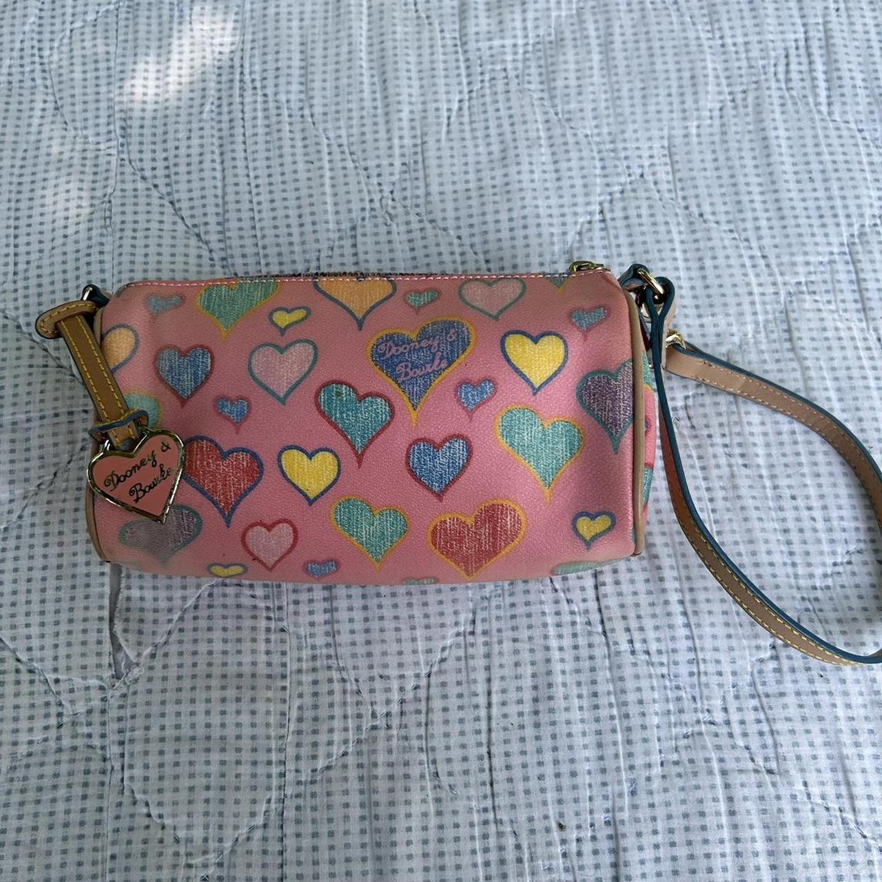 Dooney & Bourke, Bags, Dooney Bourke Vintage Colorful Heart Mini Purse