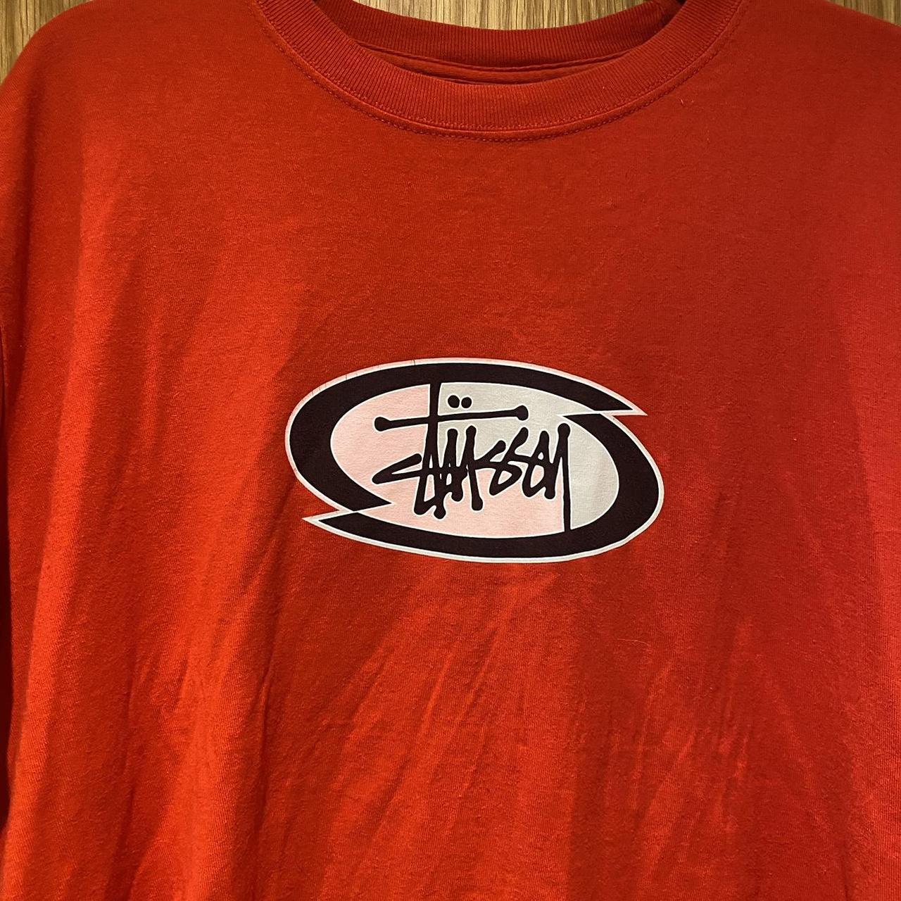 Rare stussy red t shirt Stussy t shirt Size L... - Depop