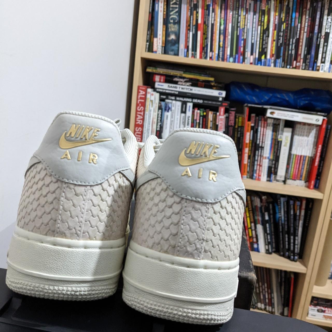 nike air force 1 low sail light bone metallic gold