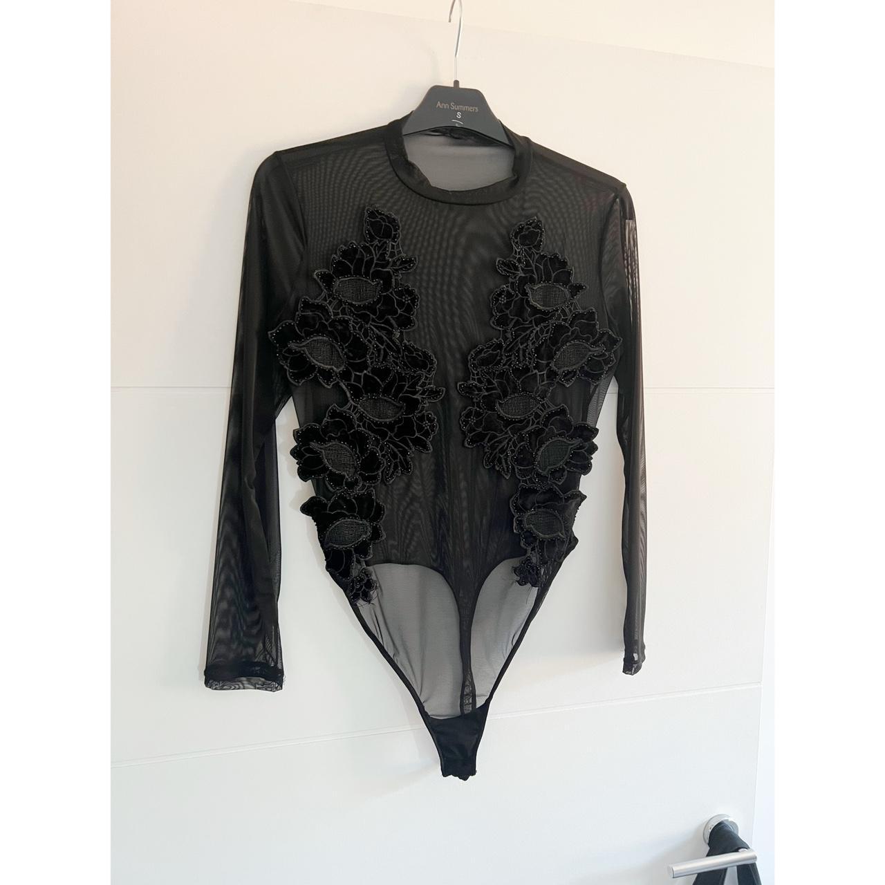 Ann summers modern lover bodysuit. Black mesh body... - Depop
