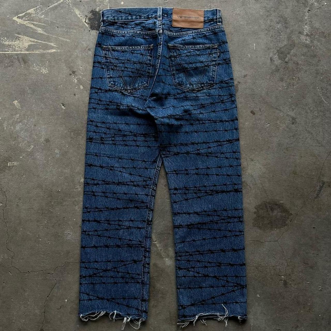 Vetements store patchwork jeans