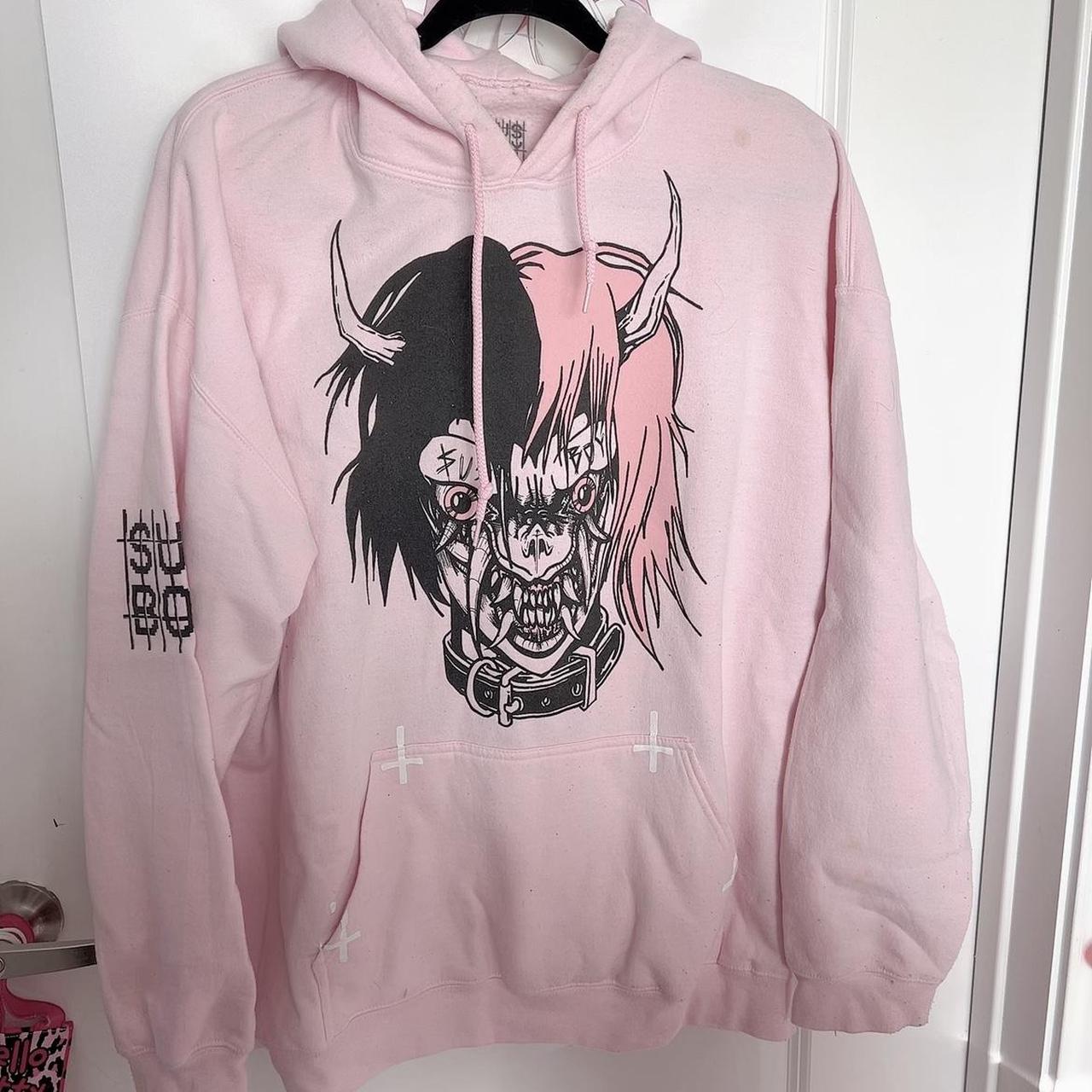 Pink monster outlet hoodie