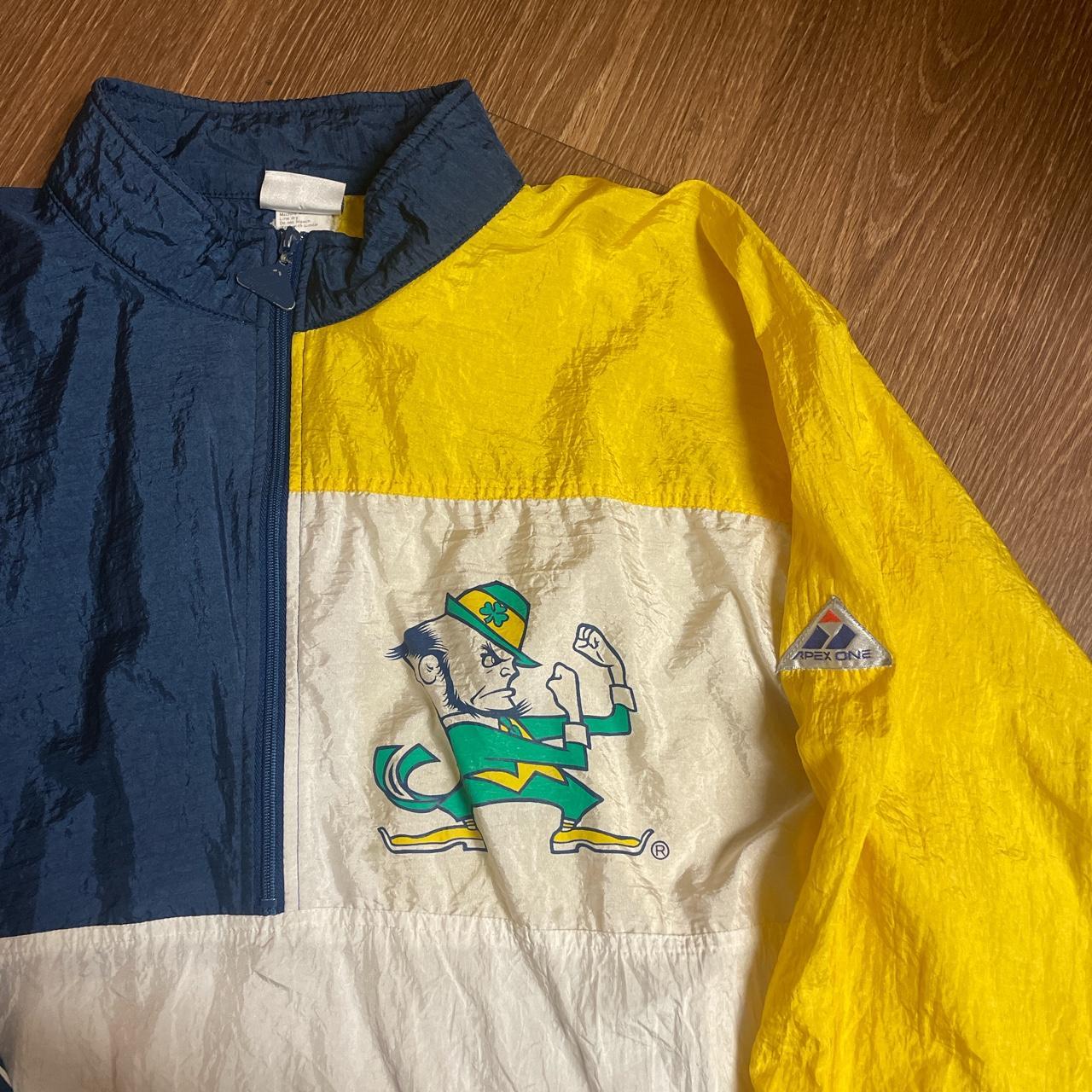 American Vintage Men's Yellow and Navy Jacket (2)