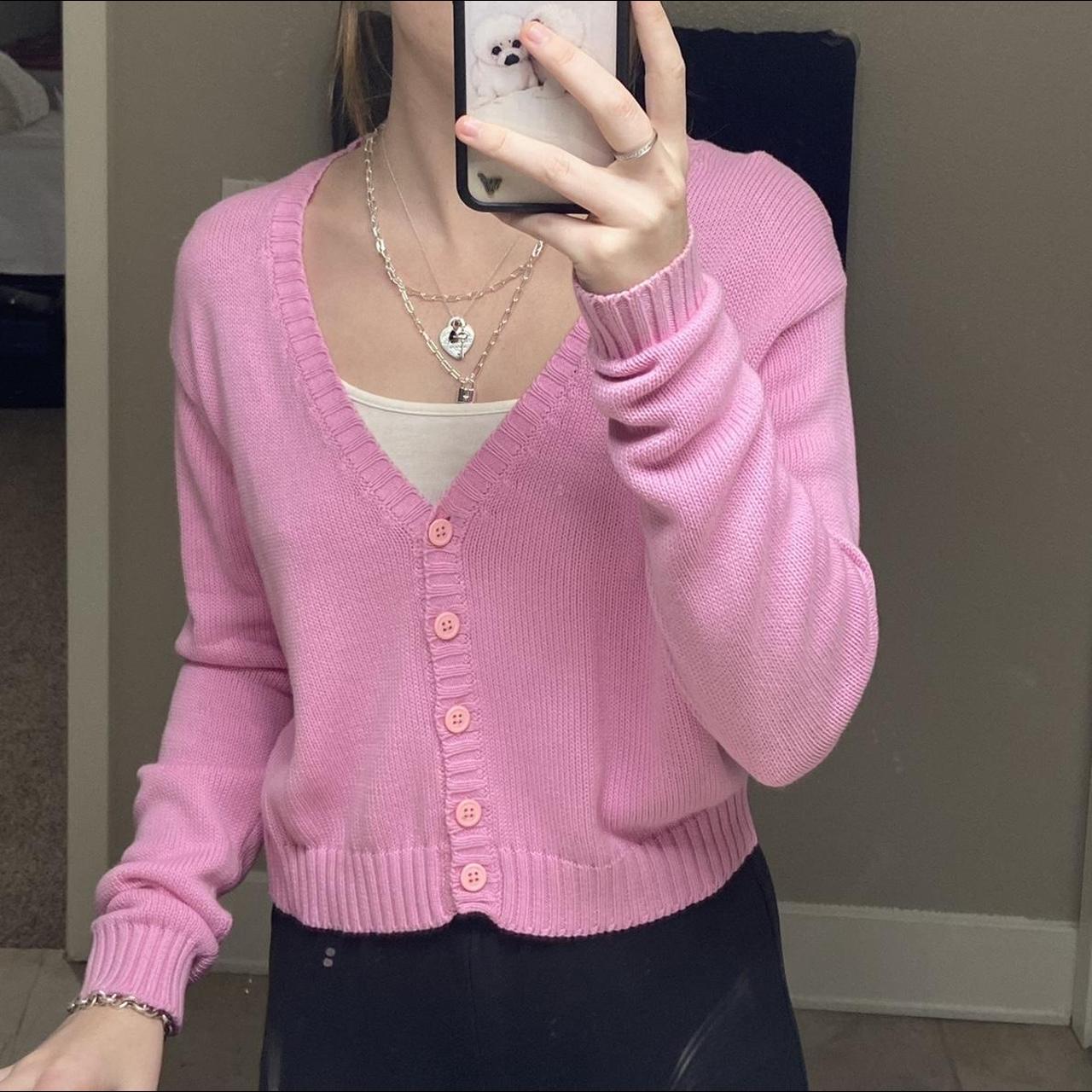 brandy melville billie sweater pink