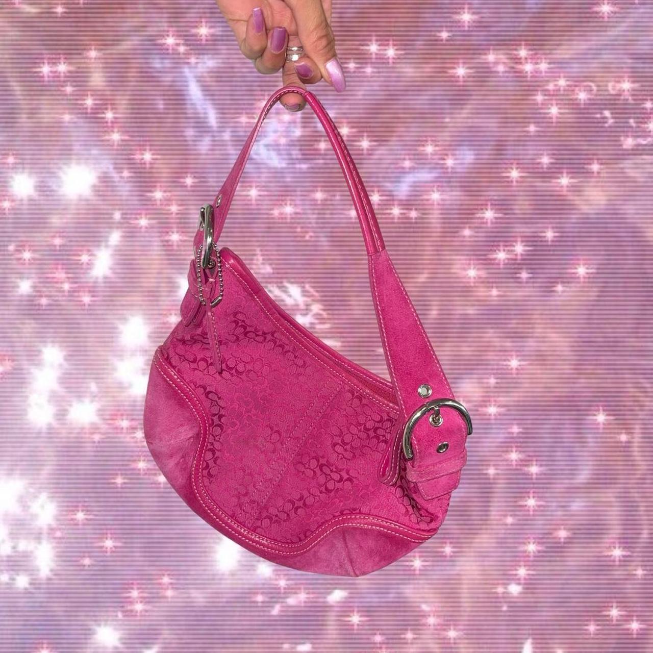 Medium hot pink Coach purse. The perfect y2k... - Depop