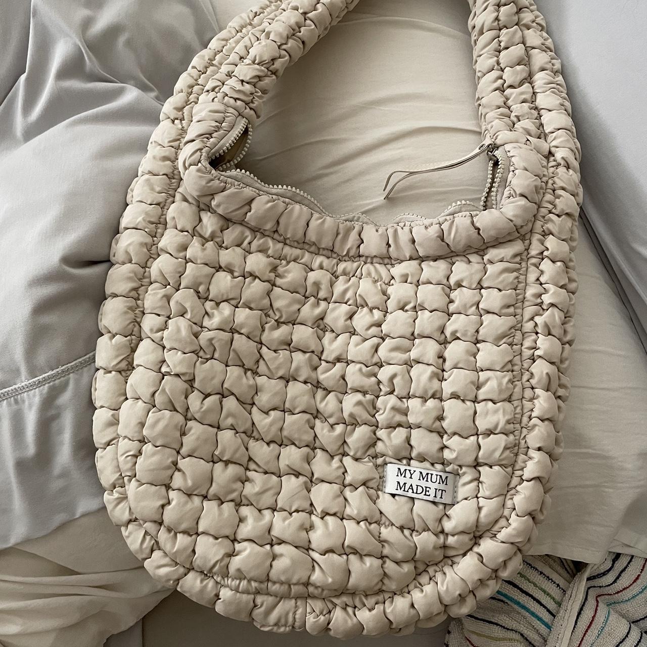 my mum made it quilted bag brand new with tag!... - Depop