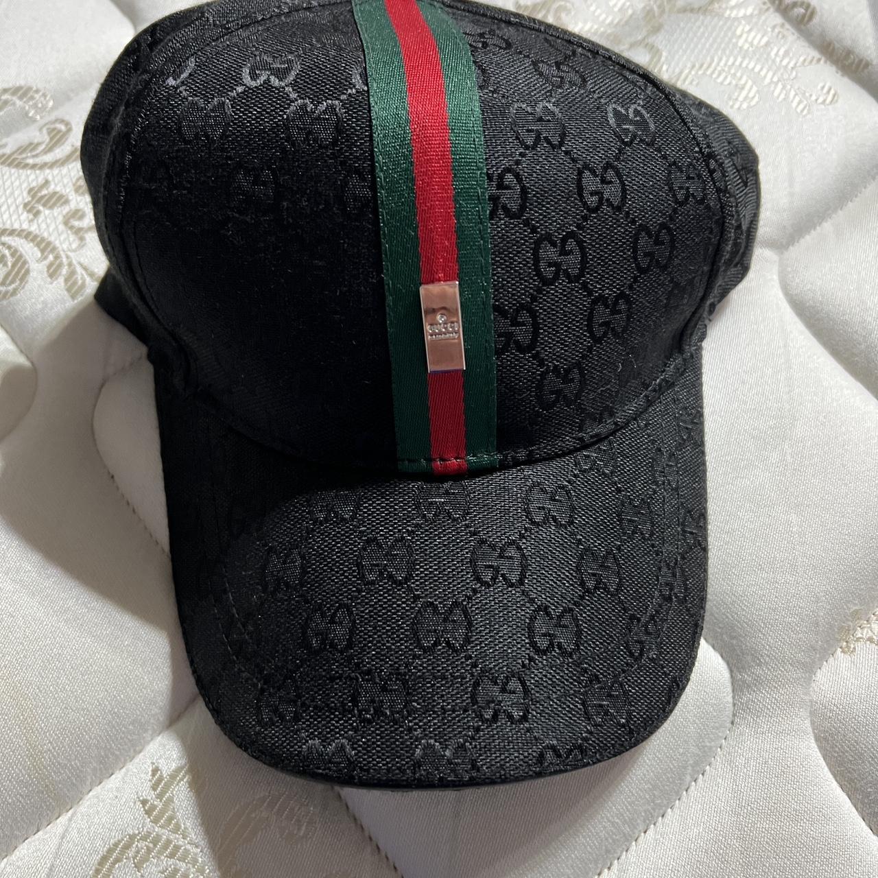 replica gucci hat brown stain inside - Depop