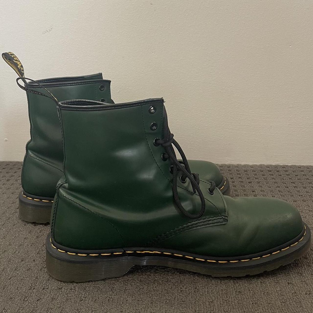 olive green dr marten boots