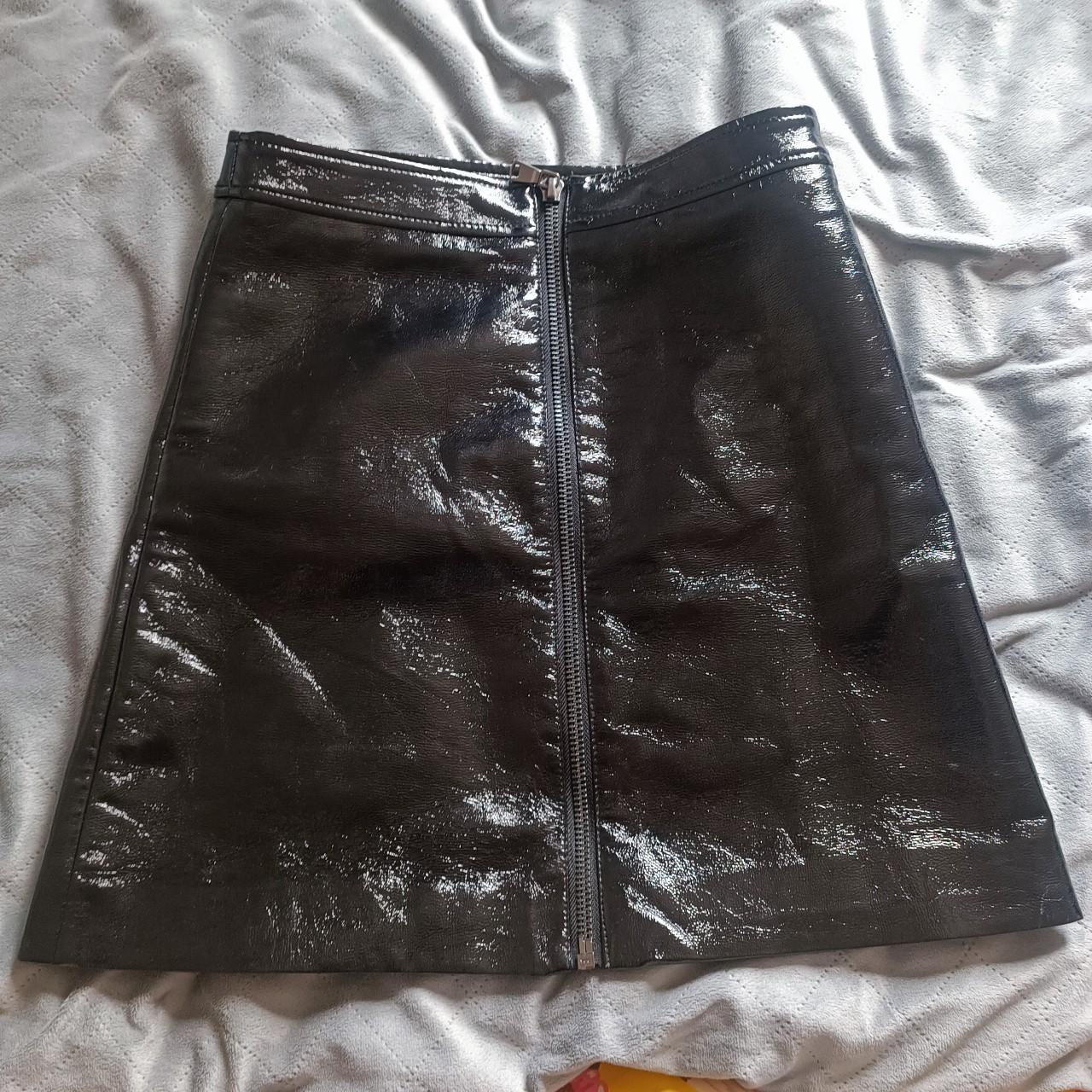 PVC Amazon black skirt size 8 Length 46 cm18... Depop
