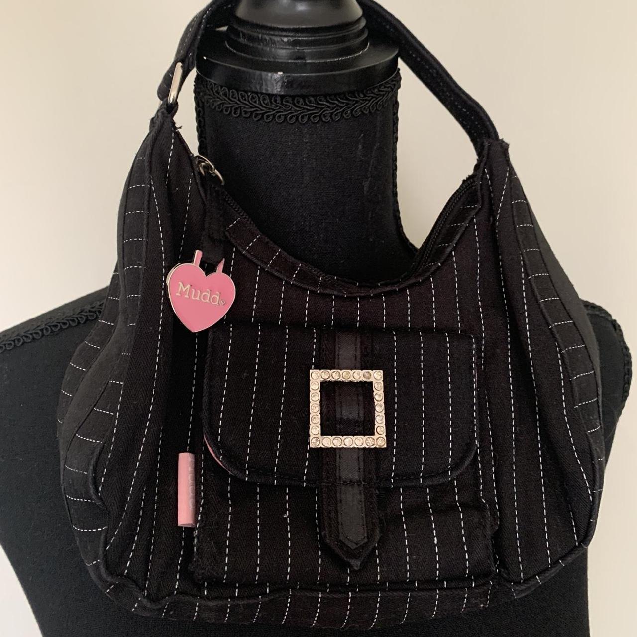 Mudd Clothing Women's Black and Pink Bag