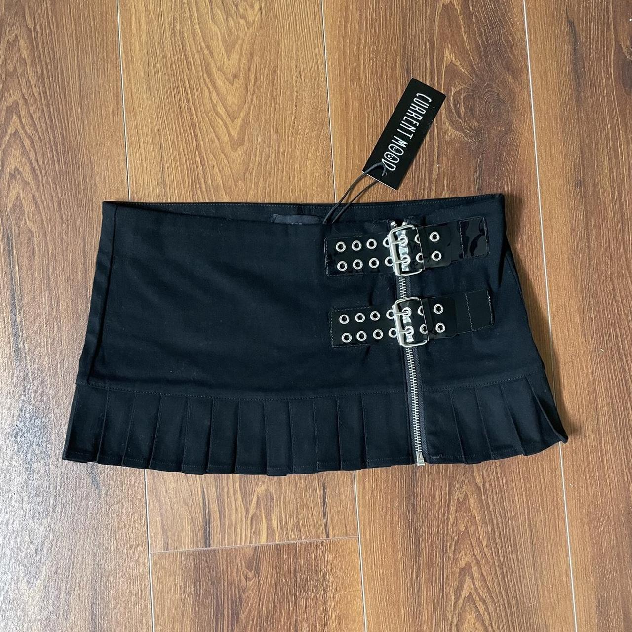 Dolls Kill Women's Black Skirt Depop
