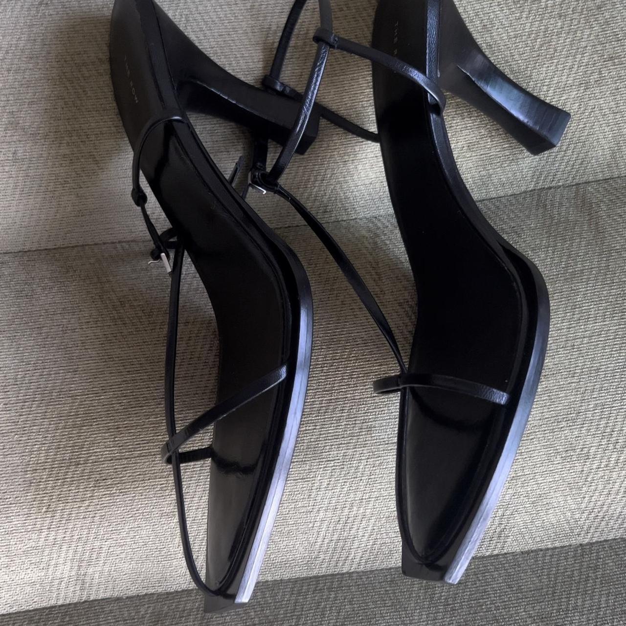 The Row Black T Bar Heeled Sandals Brand New Never Depop 