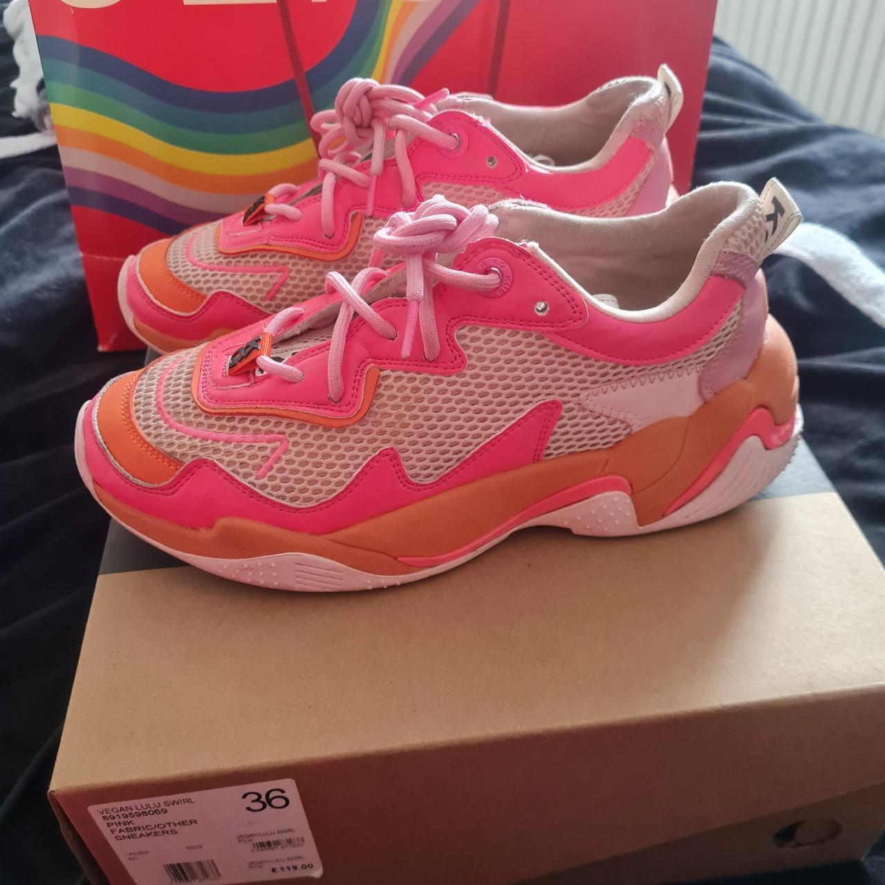 Pink kurt geiger sales trainers