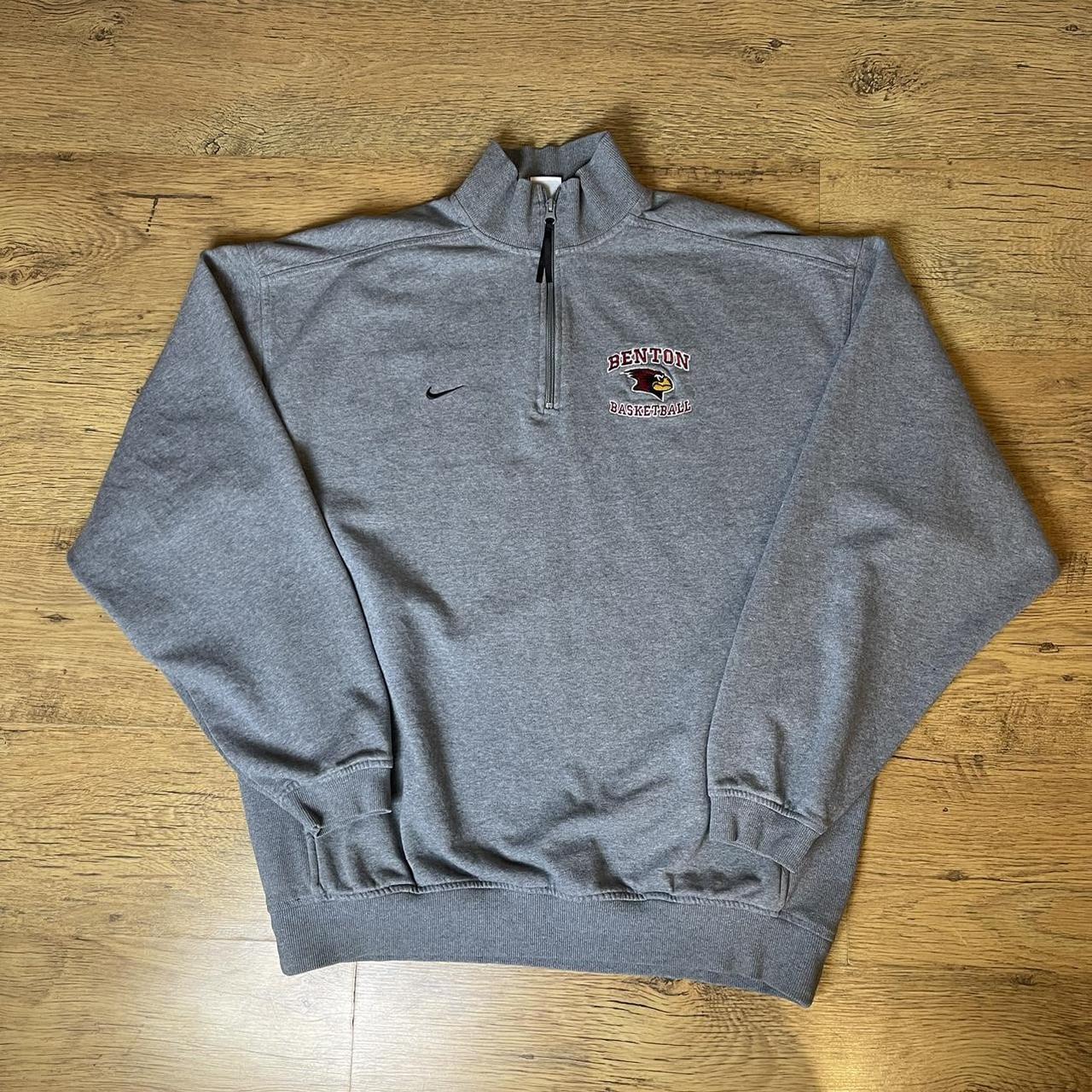 Vintage Nike Team x ‘Benton Basketball’ Quarter Zip... Depop