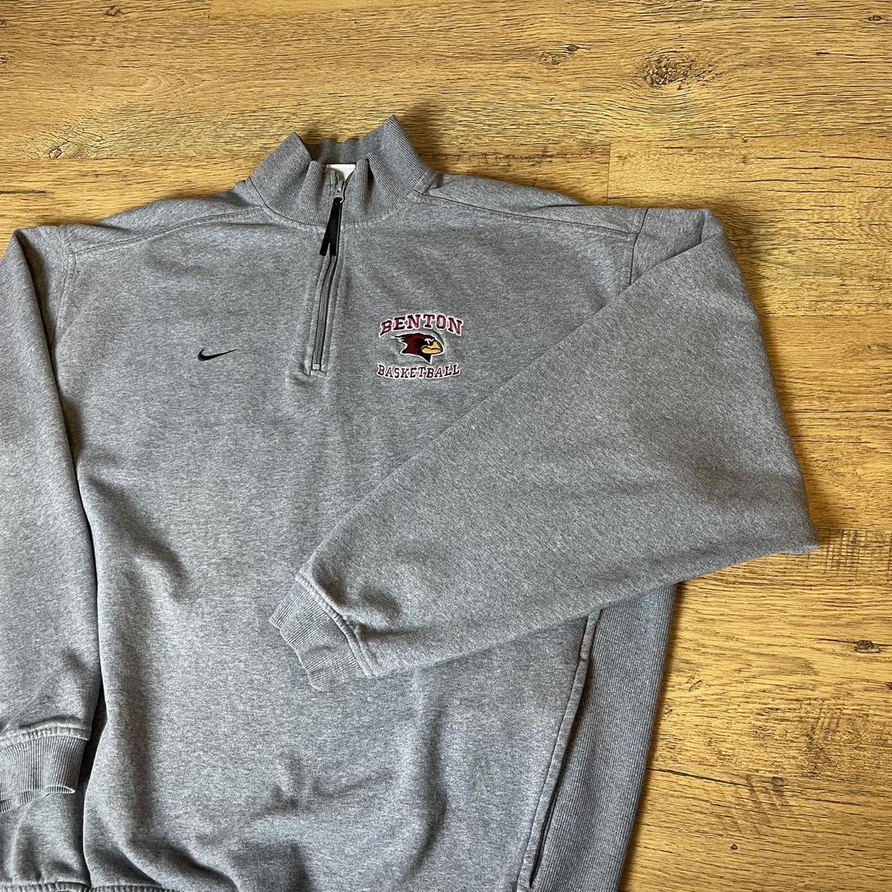 Vintage Nike Team x ‘Benton Basketball’ Quarter Zip... Depop