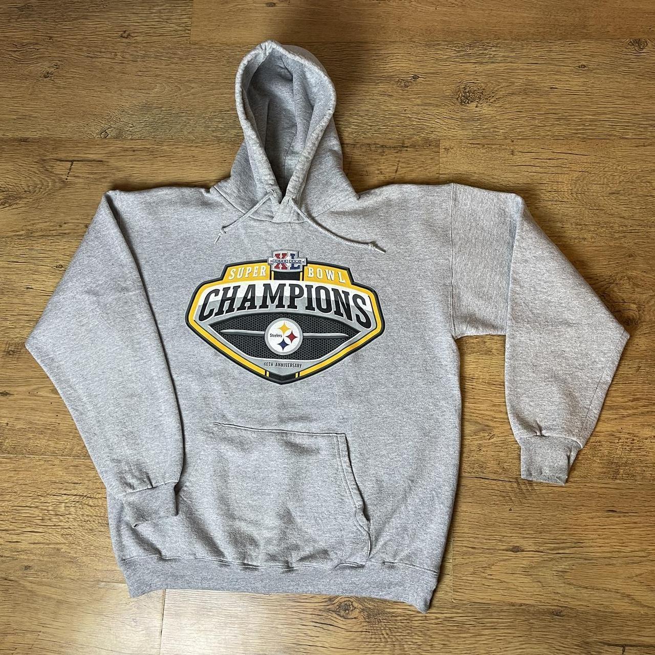 Vintage Reebok Pittsburgh Steelers hoodie Size - Depop