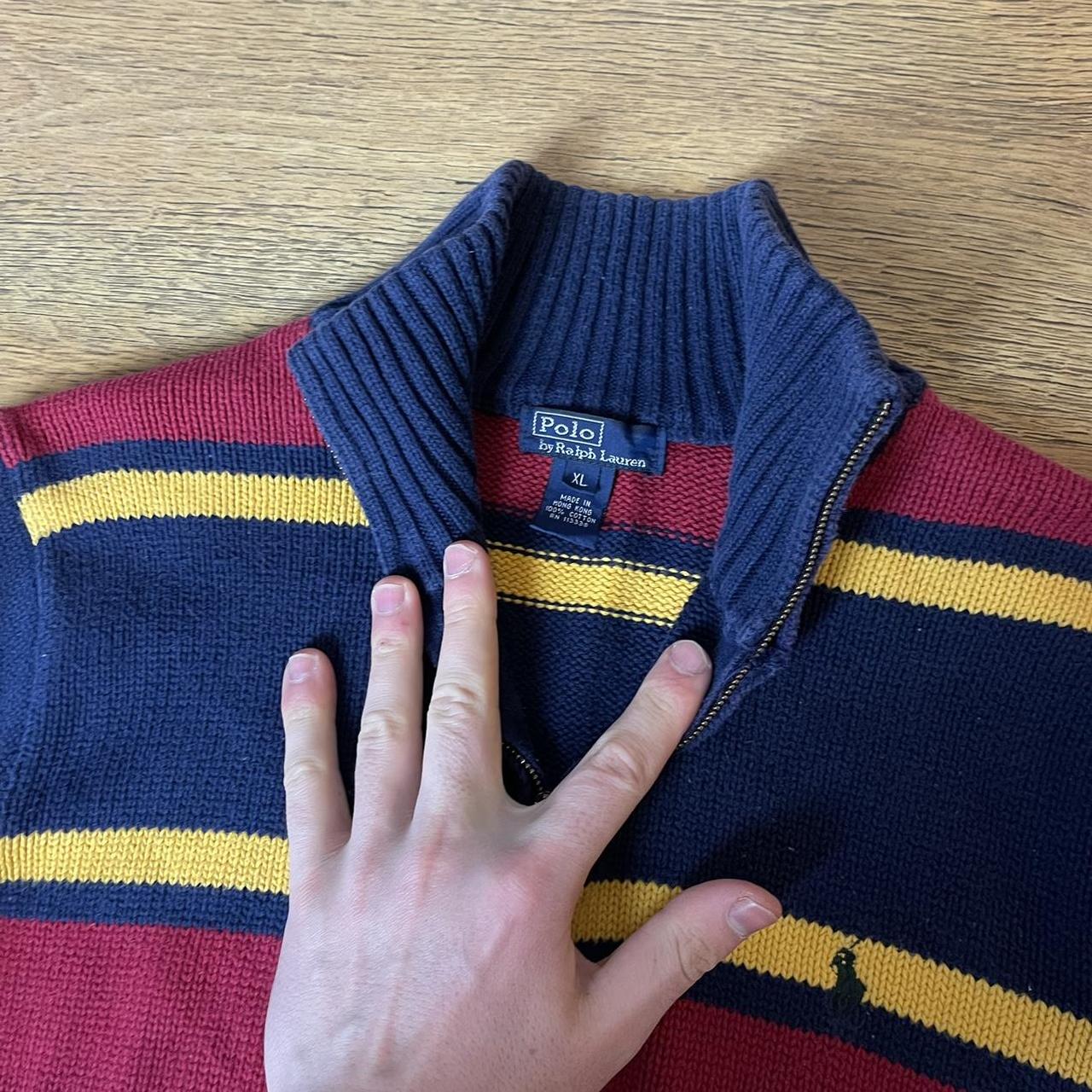 Vintage Stripped Ralph Lauren Turtleneck - Depop