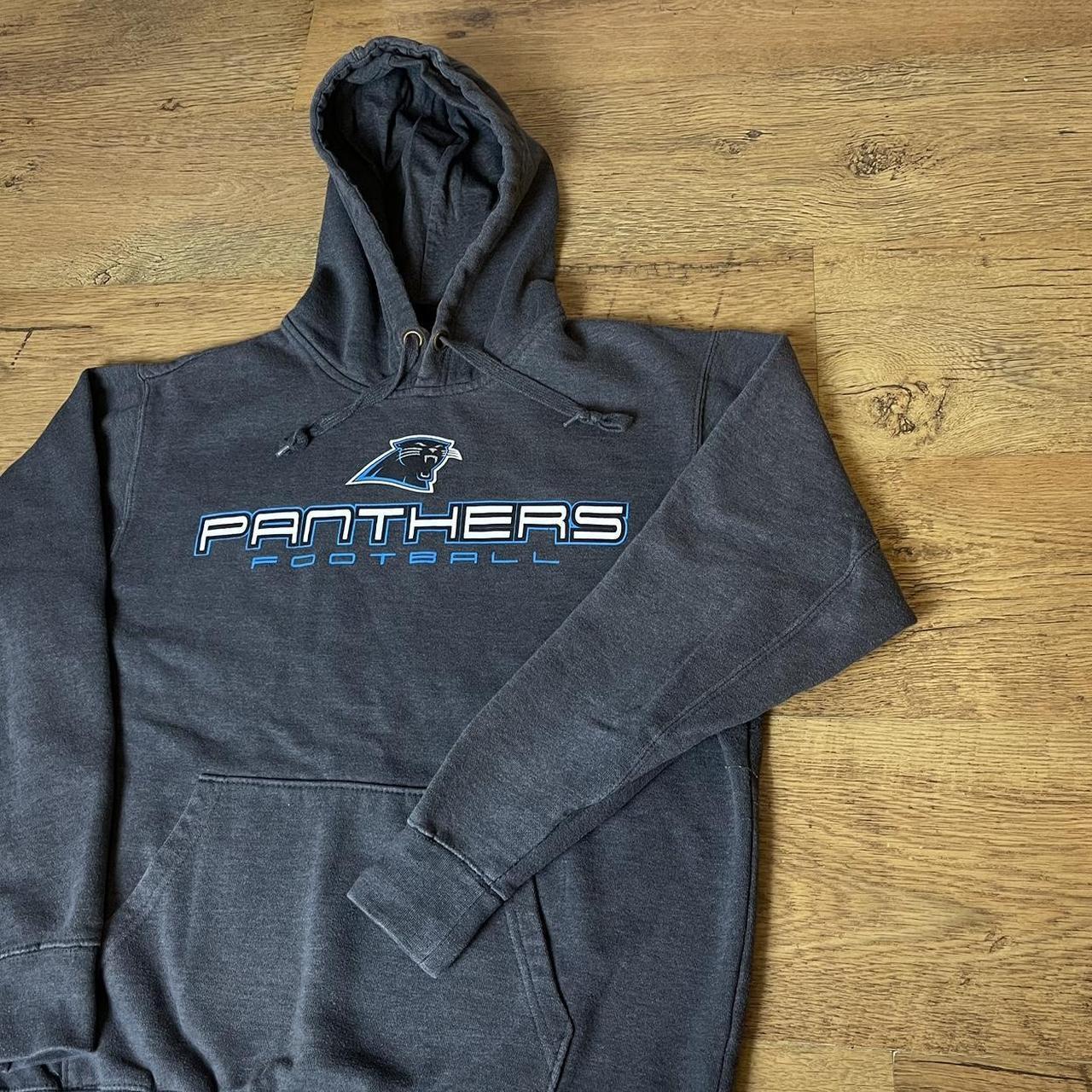 Vintage Reebok Carolina Panthers NFL Pullover Hoodie Sweatshirt