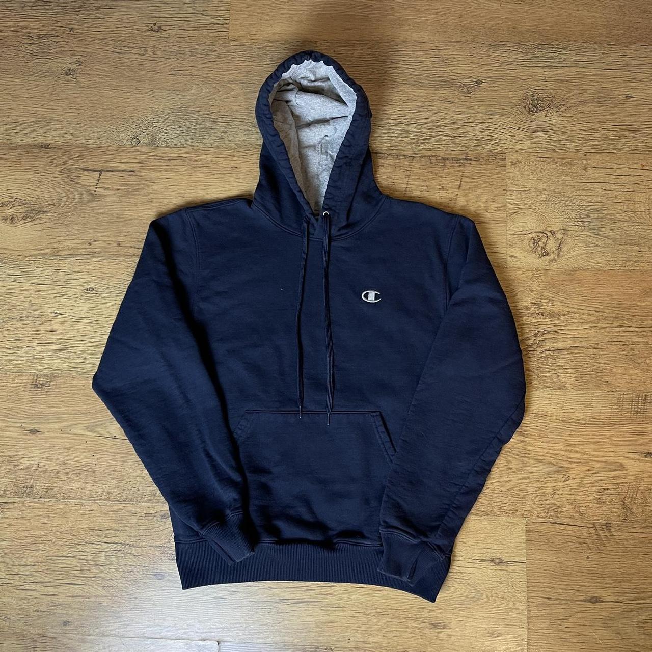 Vintage Champion Embroidered Logo Hoodie Staple... - Depop