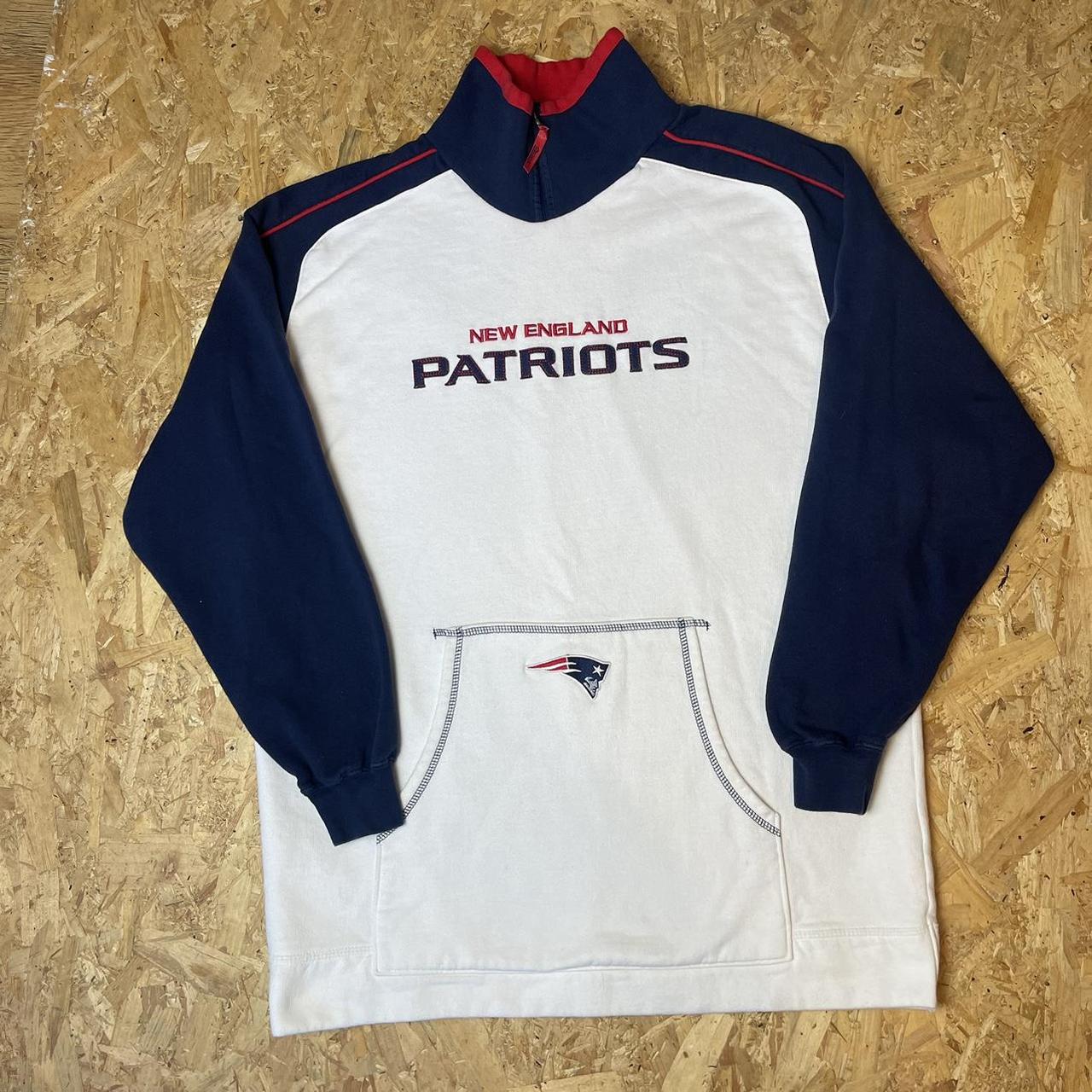 NFL Reebok New England Patriots Hoodie Sweatshirt - Depop