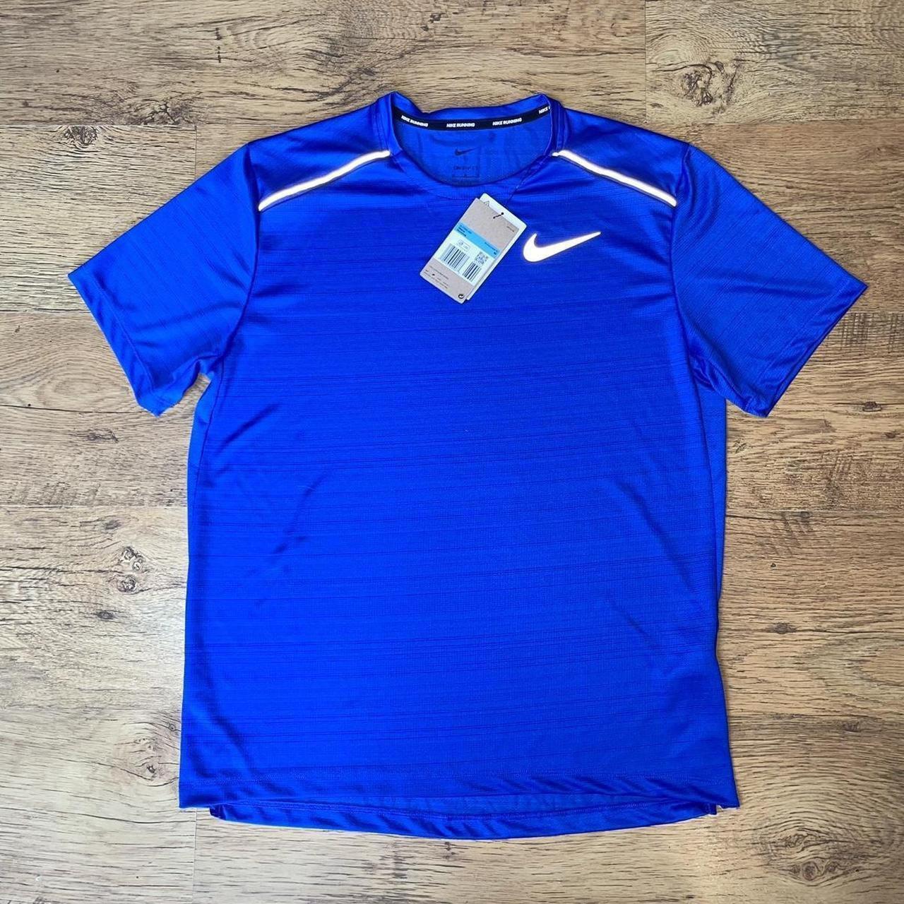 Nike Miler 1.0 Running Training Rave Gym Top - Royal... - Depop