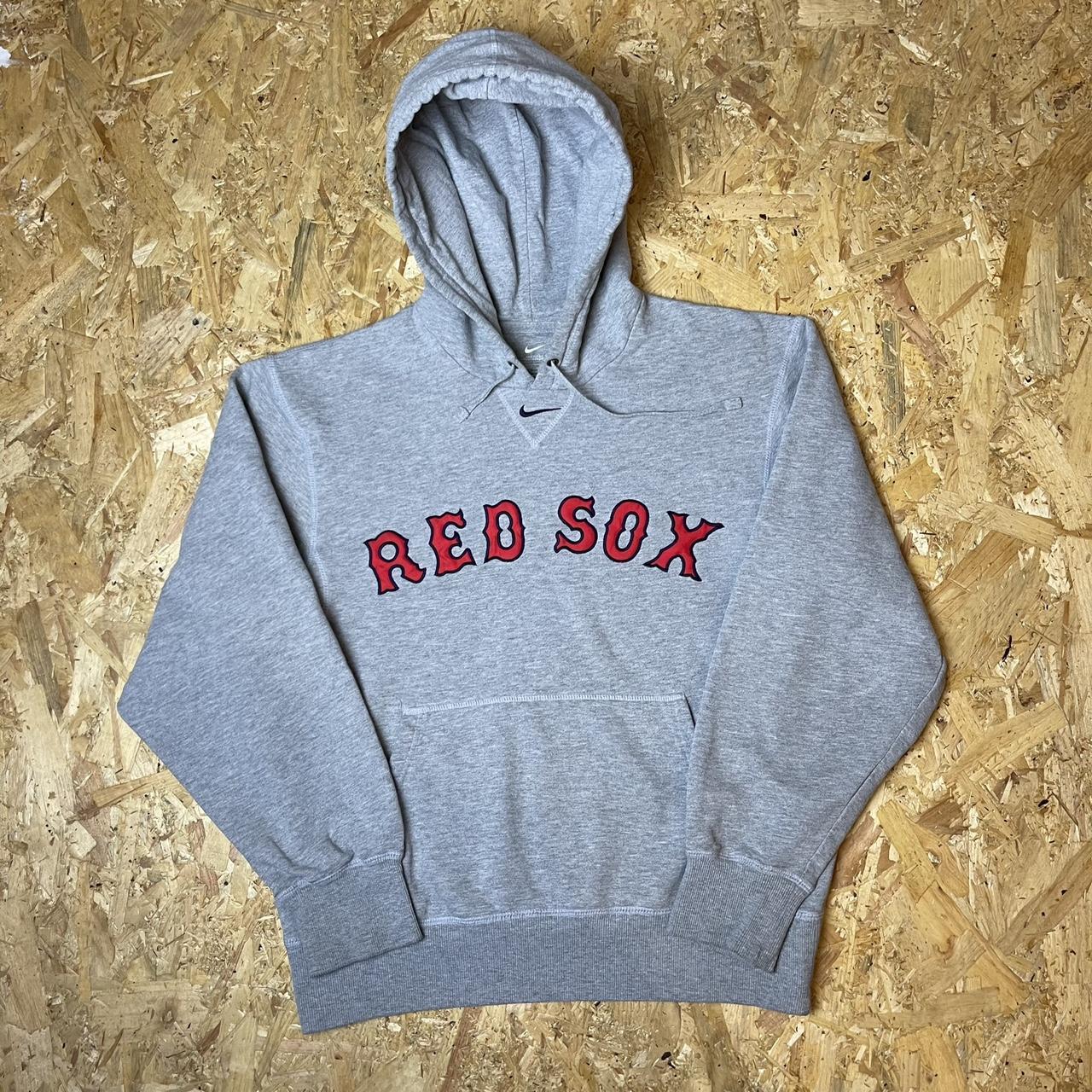 Dyed Red Sox vintage Nike light maroon and black - Depop