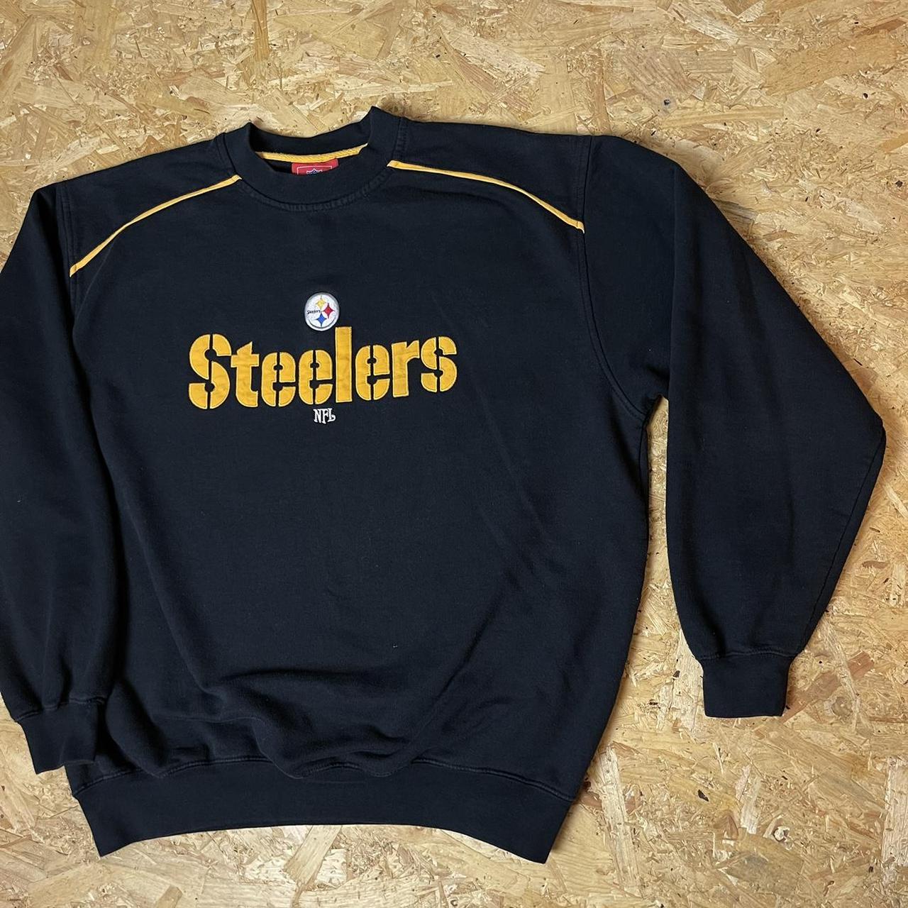 Vintage Reebok Pittsburgh Steelers hoodie Size - Depop