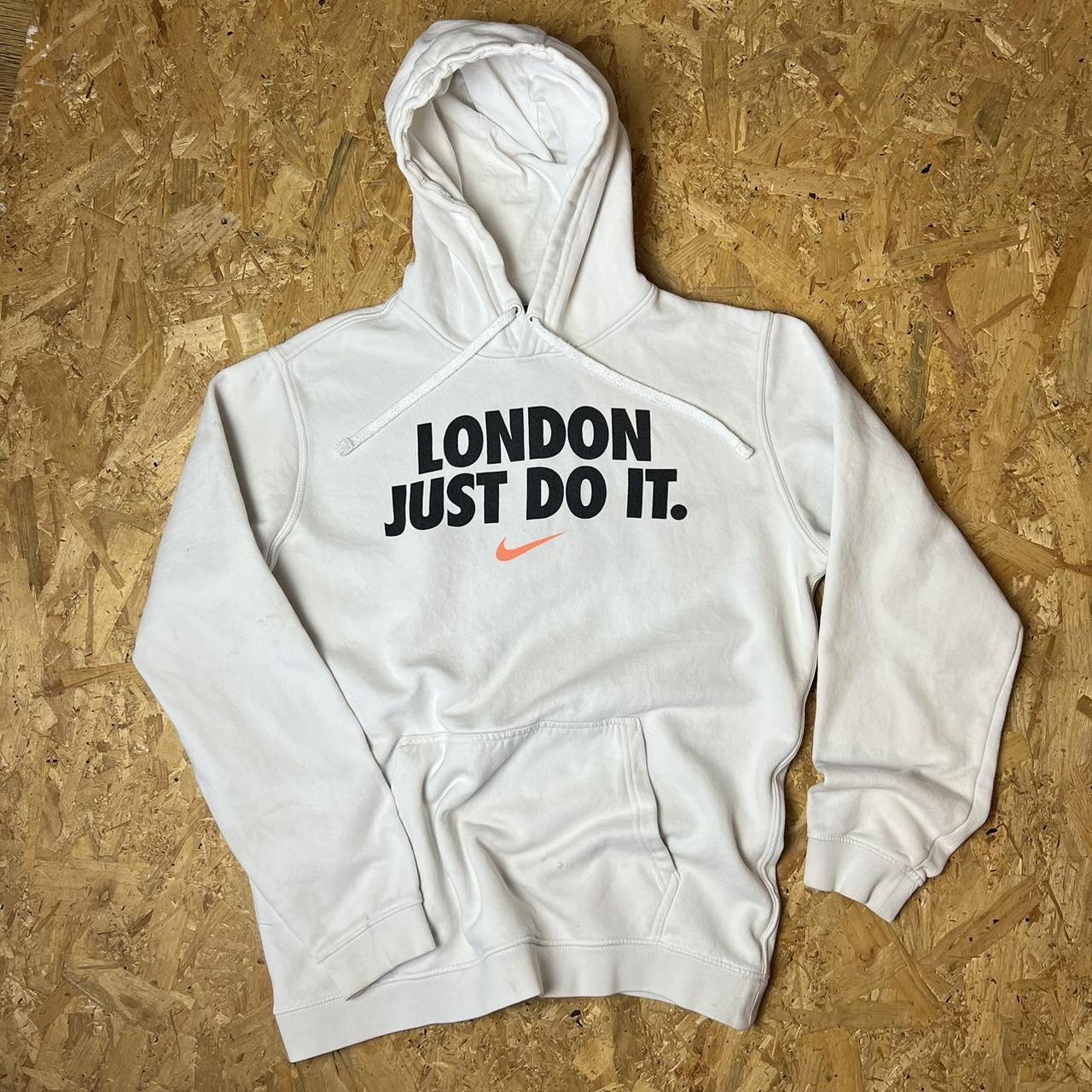 just do it white hoodie