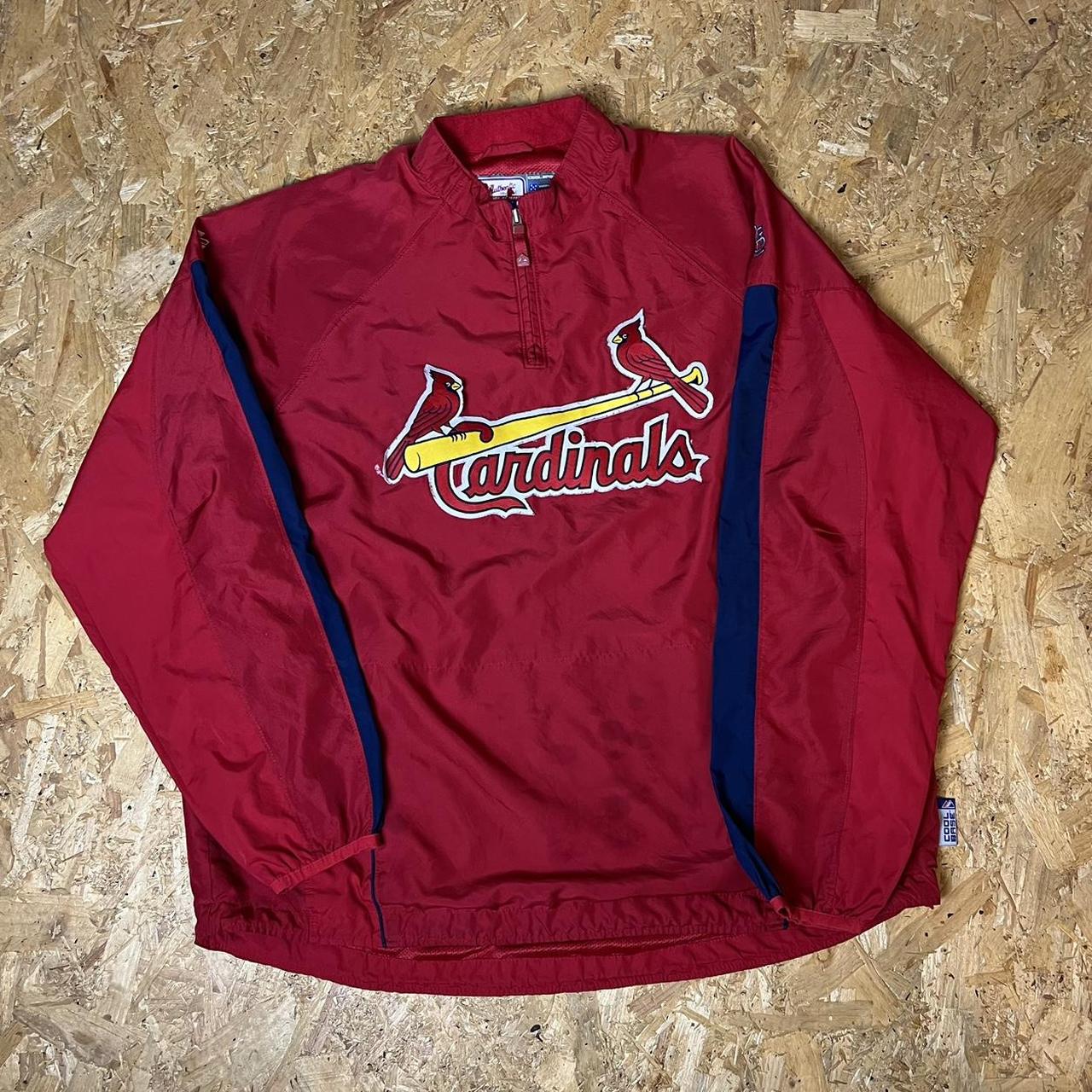 Vintage Majestic MLB x ‘Arizona Cardinals’ Quarter... - Depop
