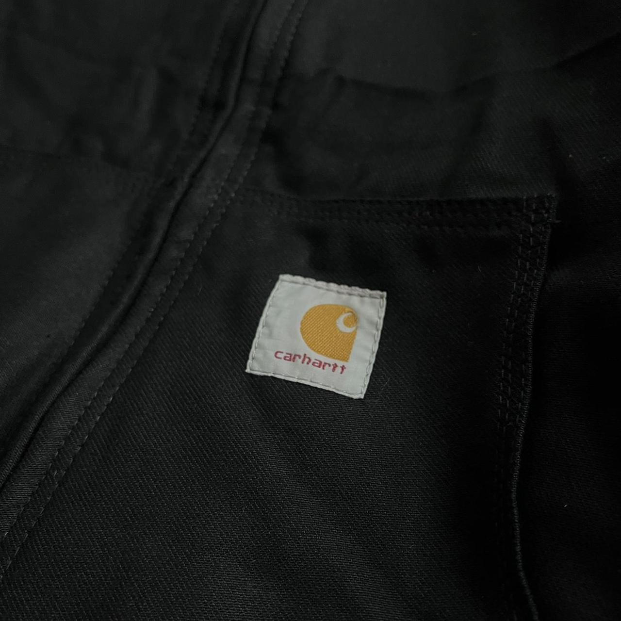 RARE Vintage Carhartt Blacked Out Reworked Hooded... - Depop