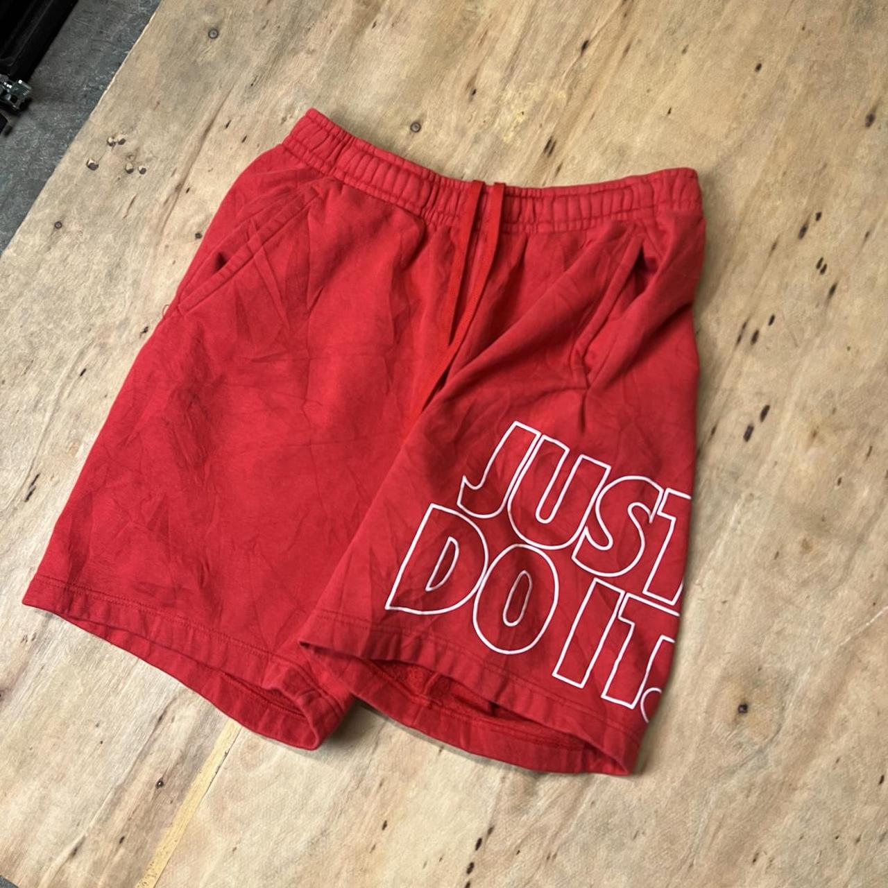 nike fleece just do it shorts