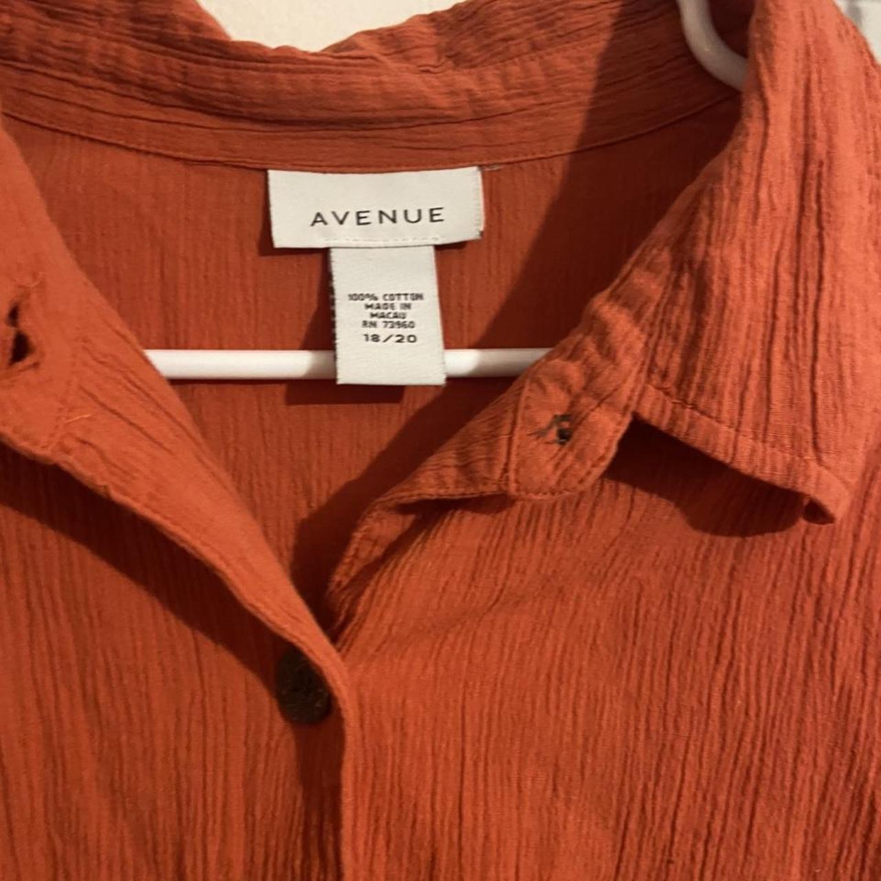 Avenue Women's Orange Blouse (2)