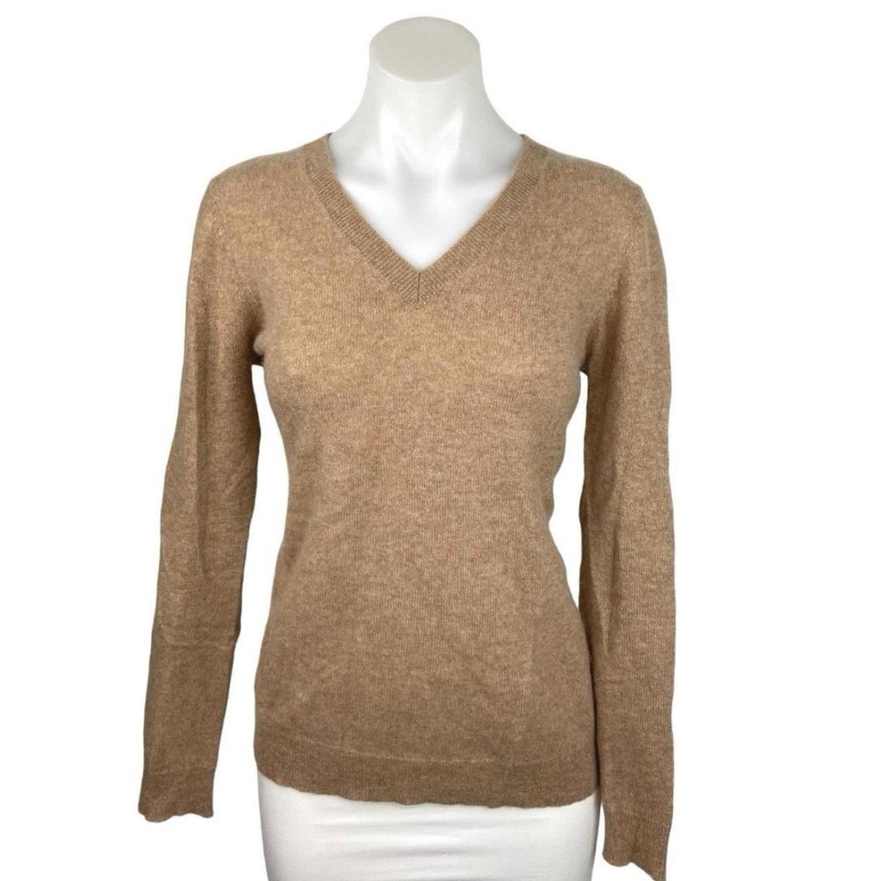 Patagonia Wool Sweater V-Neck Cashmere Pullover Sweater Tan Neutral Medium deals