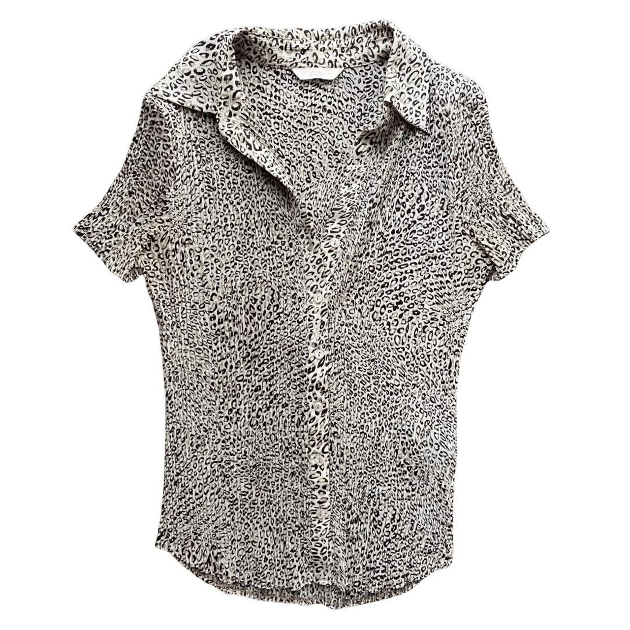 Marks & Spencer Women's Cream and Brown Blouse