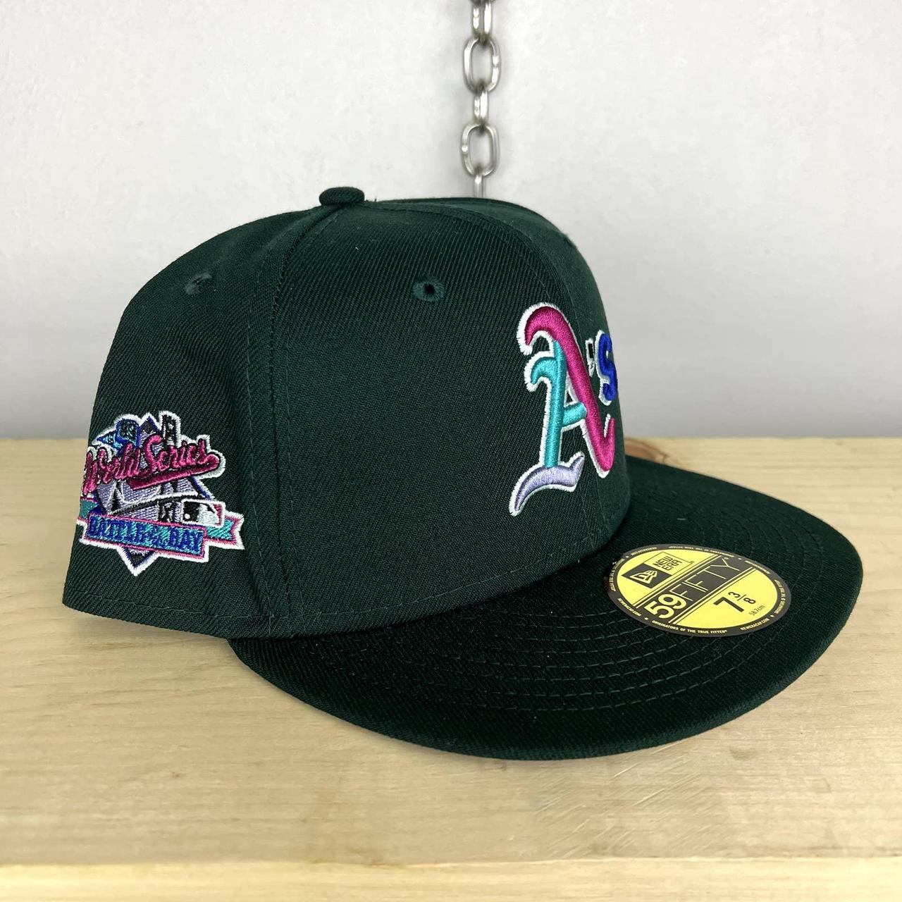 Kelly Green Atlanta Braves fitted hat new era 7 - Depop