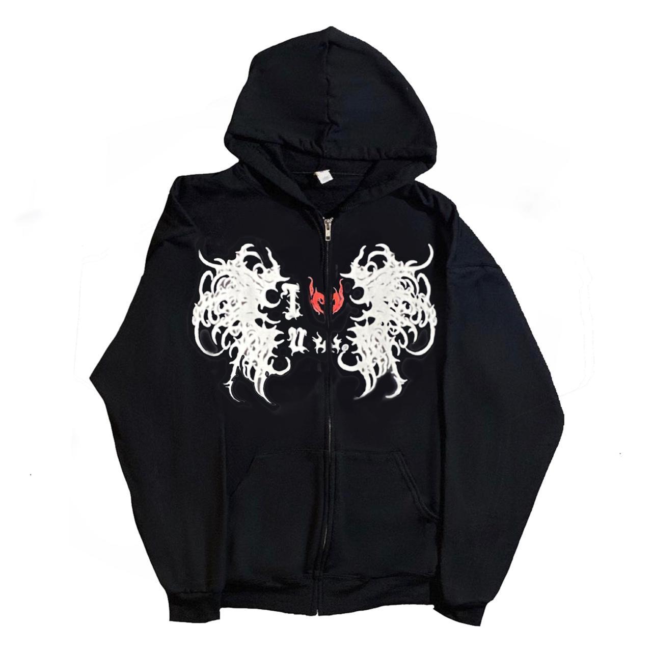 Ugly World I Love Ugly World Zip Up Hoodie Hoodie... Depop