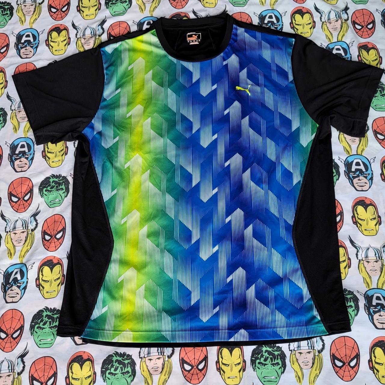 Puma Soccer Jersey Dry Cell. Good condition no holes... Depop