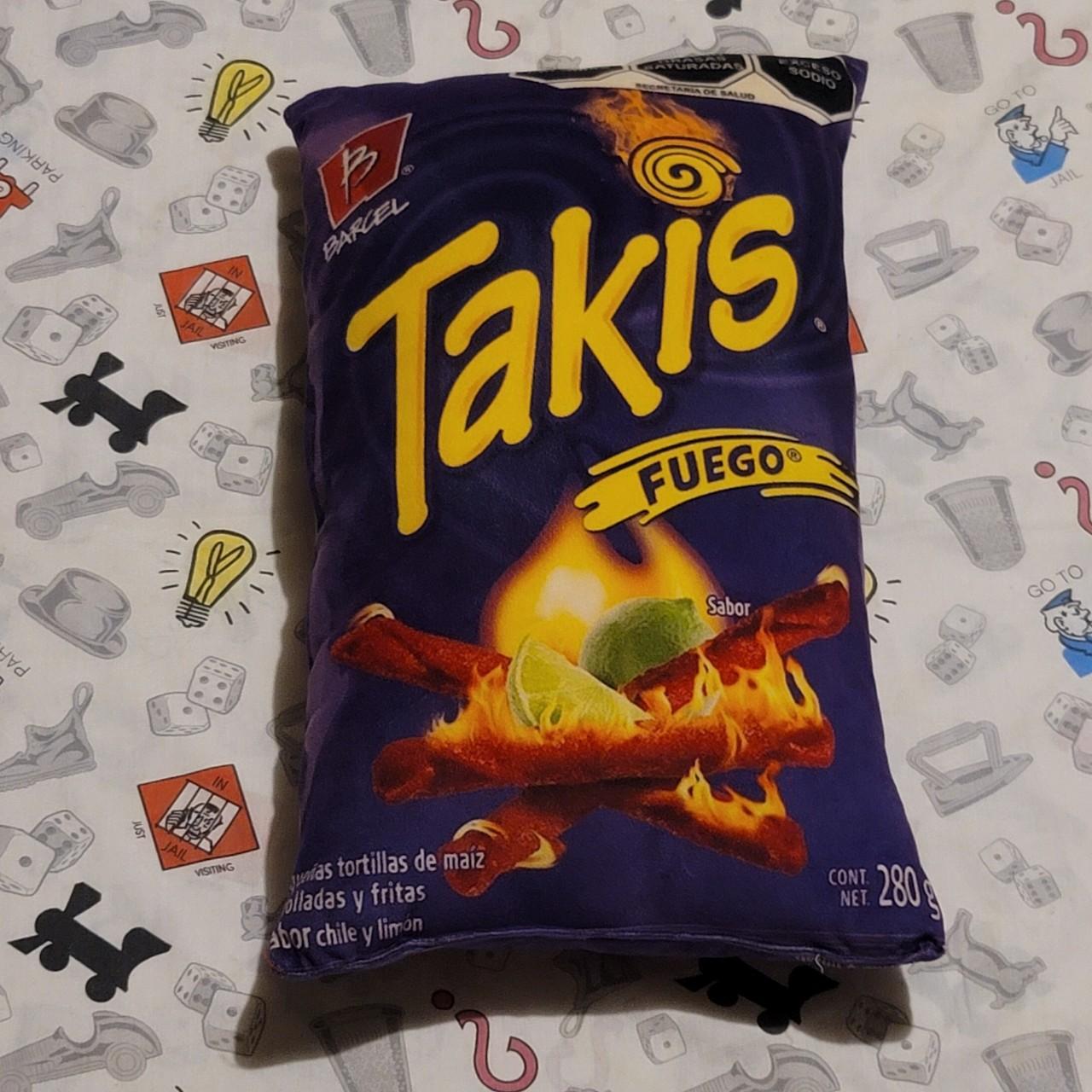 Takis Chips Throw Pillow Good condition no holes or... - Depop