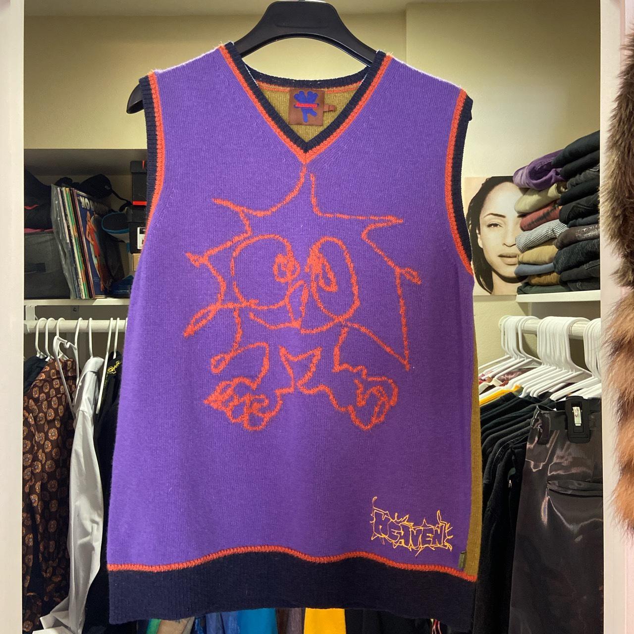 Heaven by Marc Jacob’s scribble knit multicolor... Depop