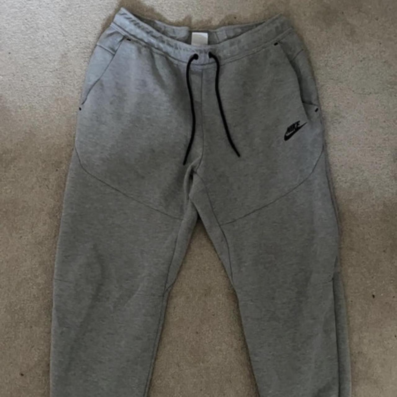 mens grey nike tech joggers