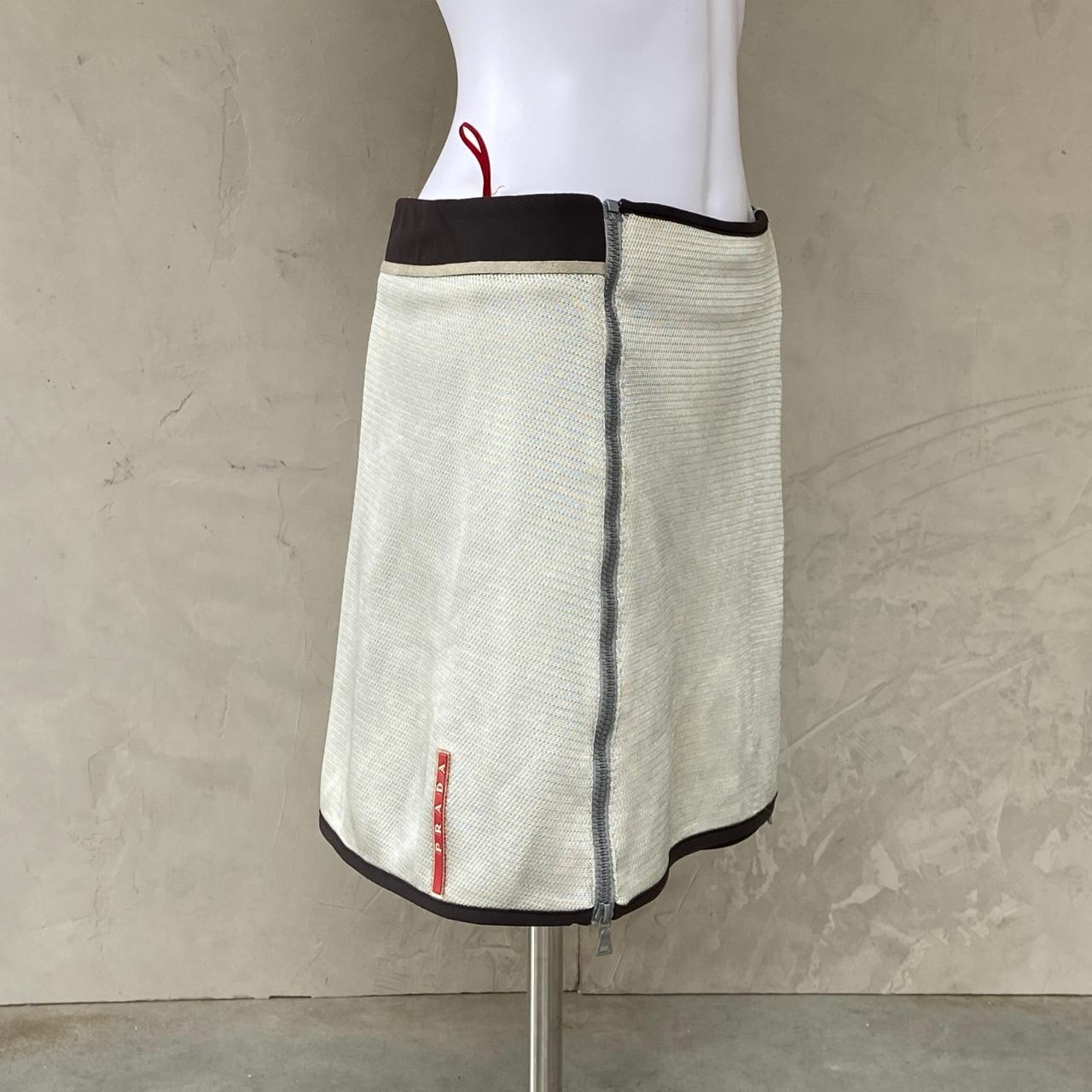 Prada Sport SS00 Nylon Zipper Mini Skirt., SS...