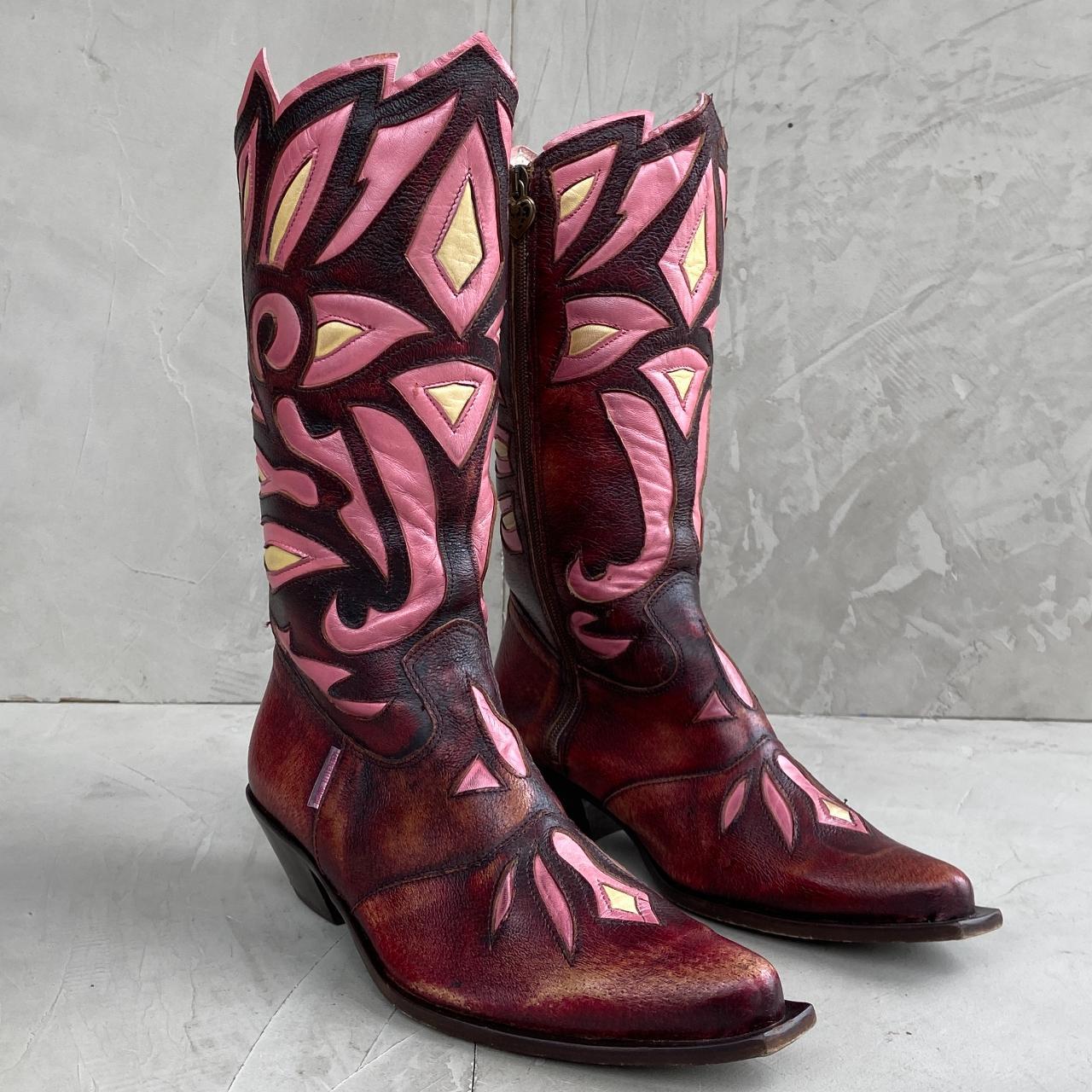 Ladies red cowboy outlet boots uk