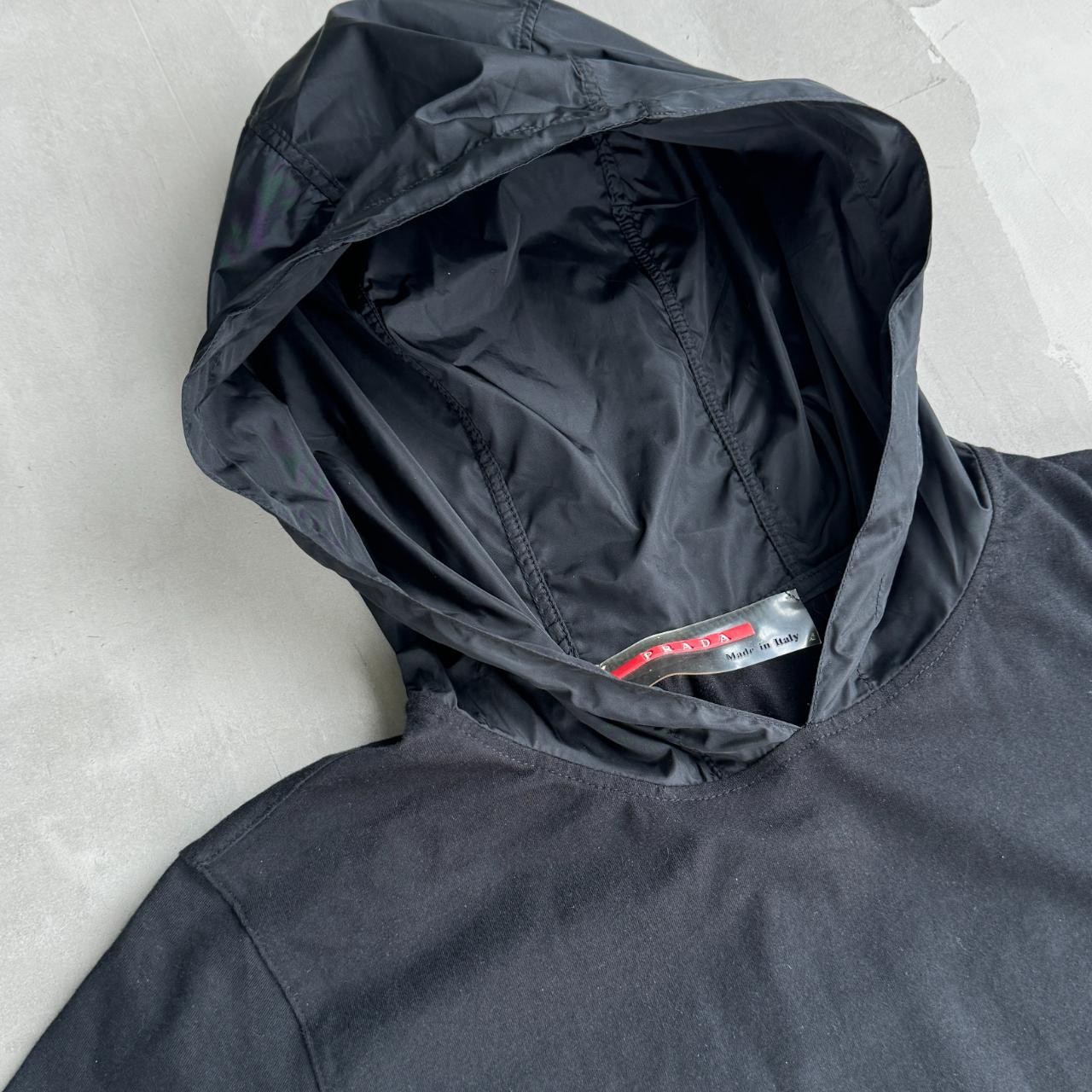 Prada Sport 2000's Hooded Nylon Top. Featuring back | Depop