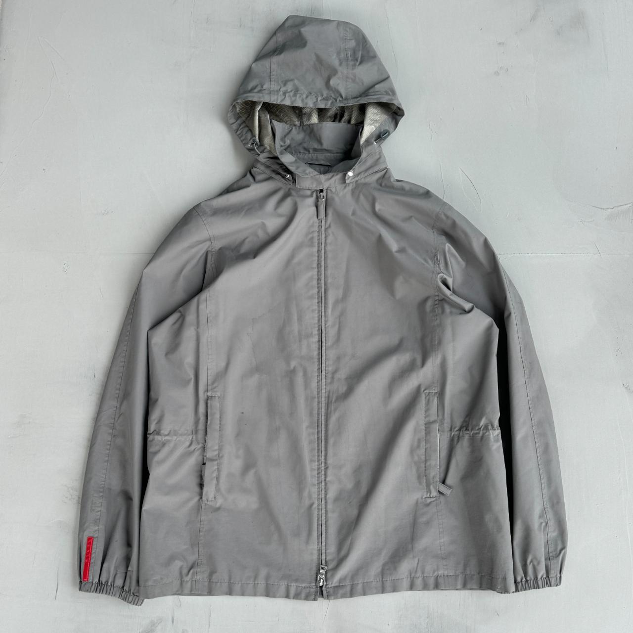 Prada Sport 2000's Hooded Nylon Top. Featuring back | Depop