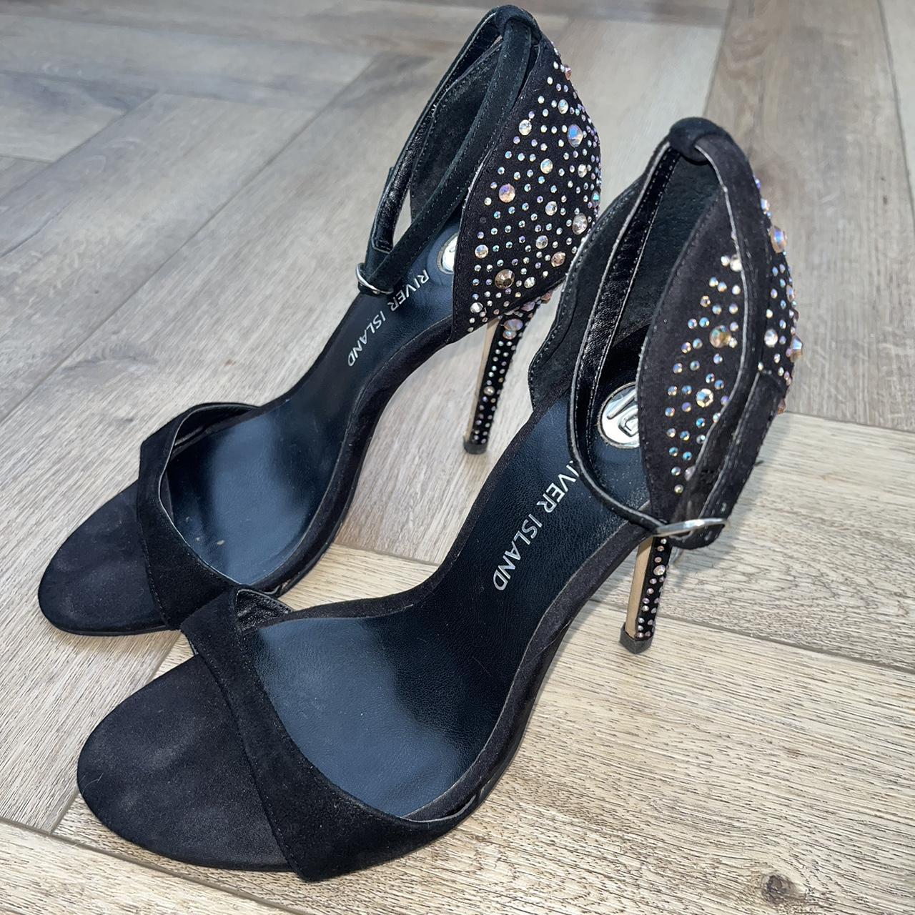 River Island Black diamond to SIZE 4UK high... - Depop