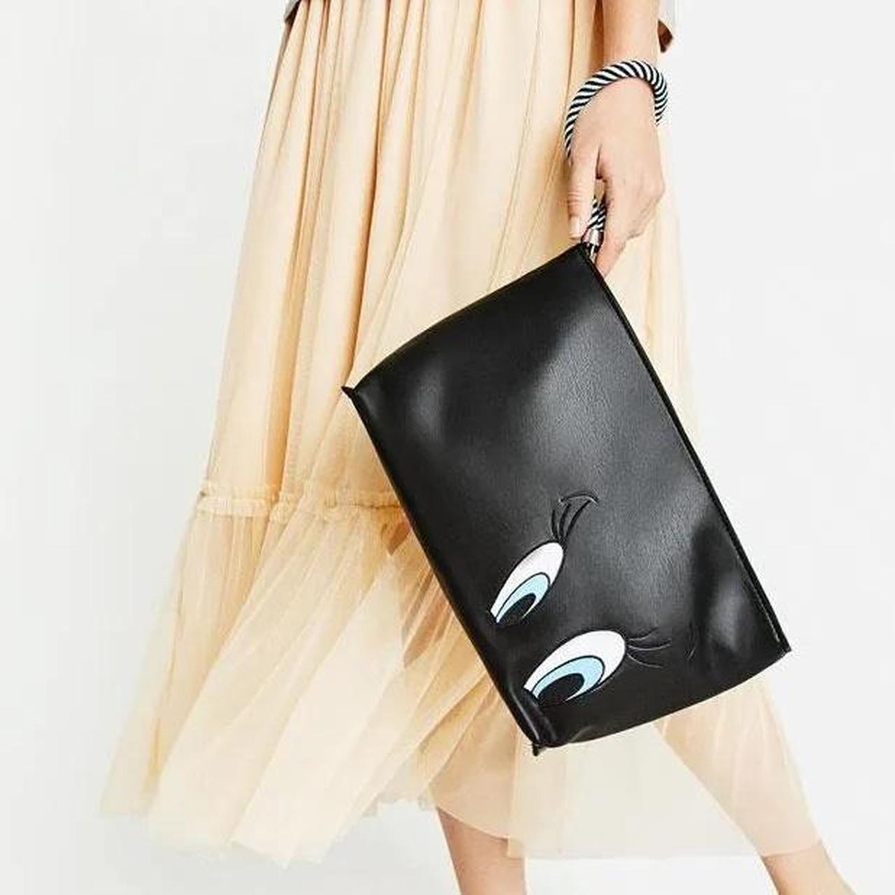 Zara Looney Tunes Tweety Bird Clutch Black One