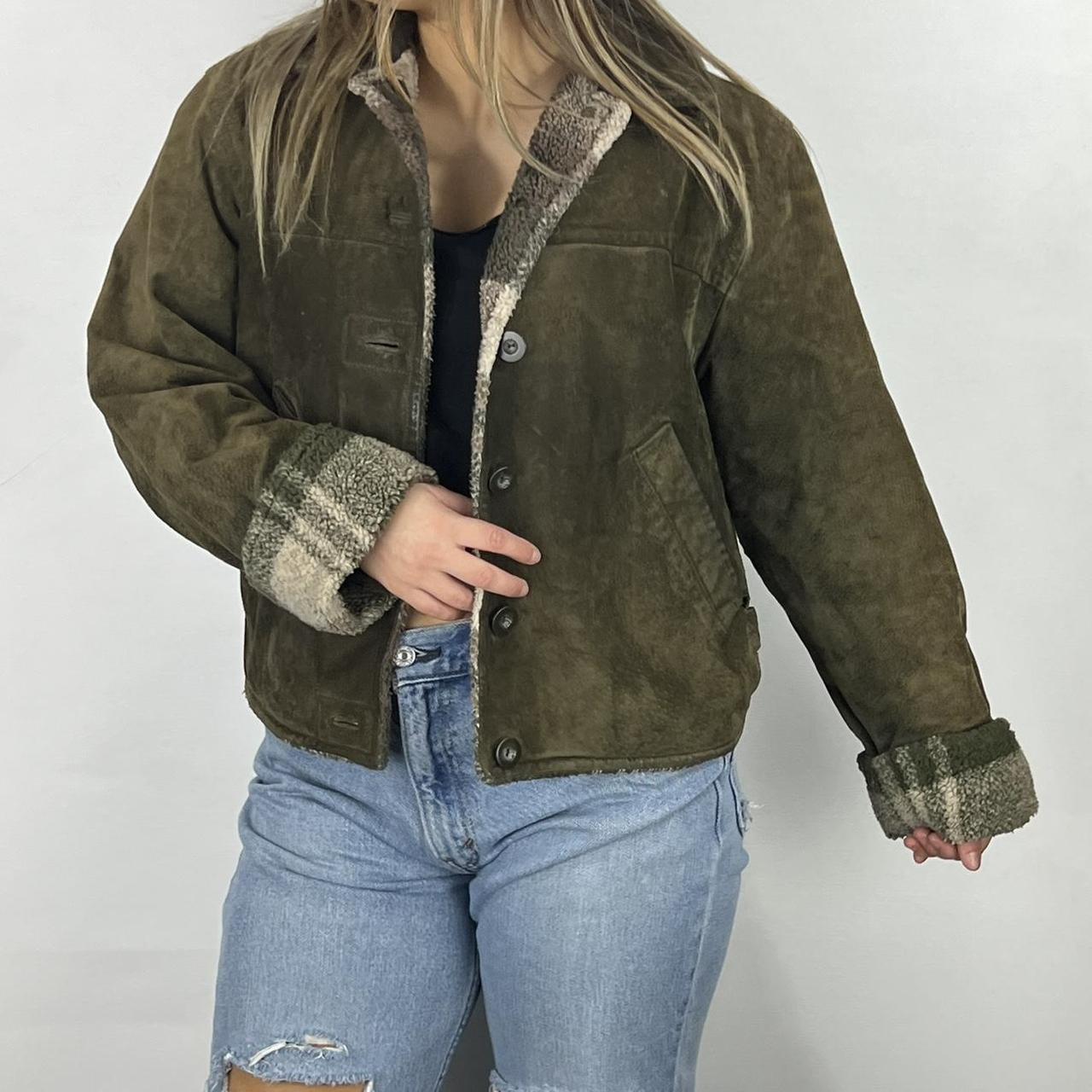 Women's Khaki Jacket Depop