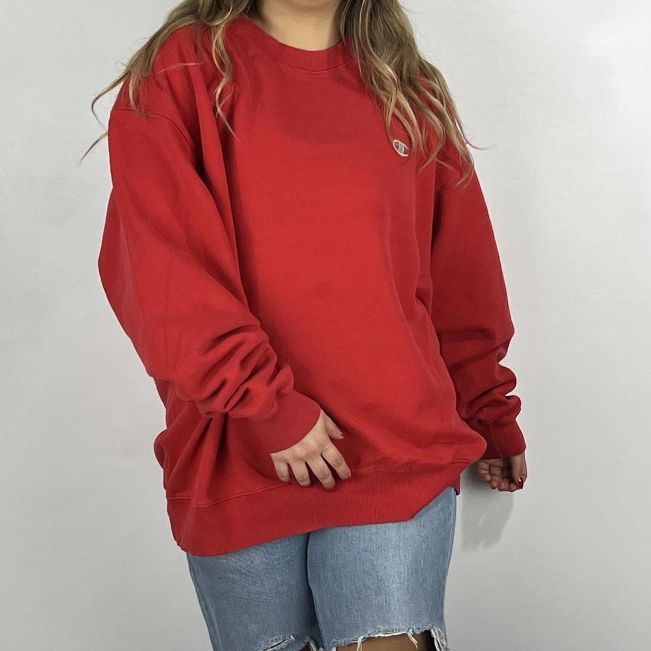 Champion jumper cheap womens red