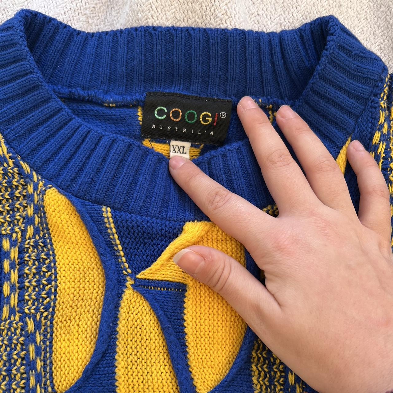 Vintage Coogi sweater with iconic 90s 3D knit... - Depop